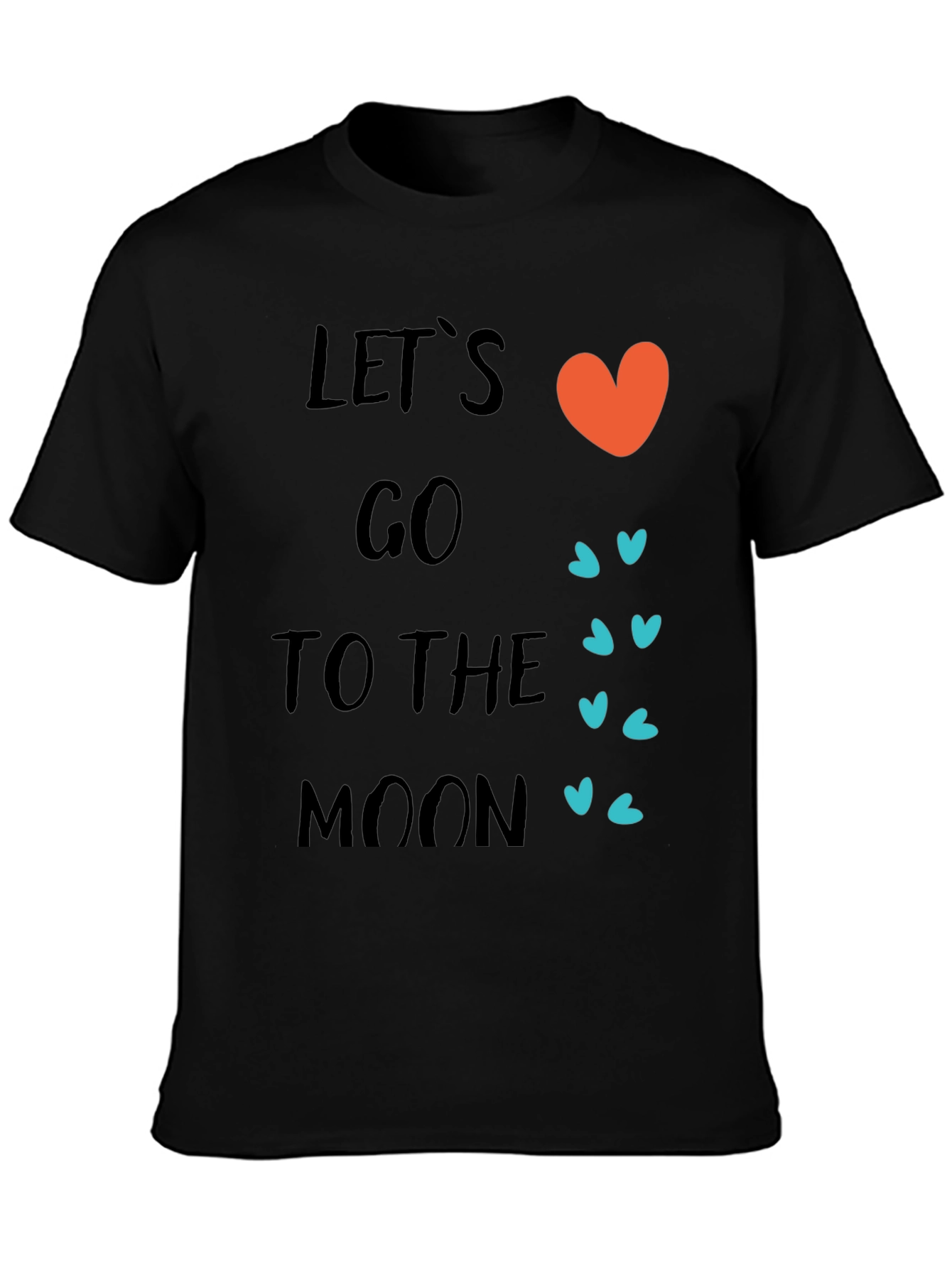 Lets Go To The Moon Graphic T-Shirt