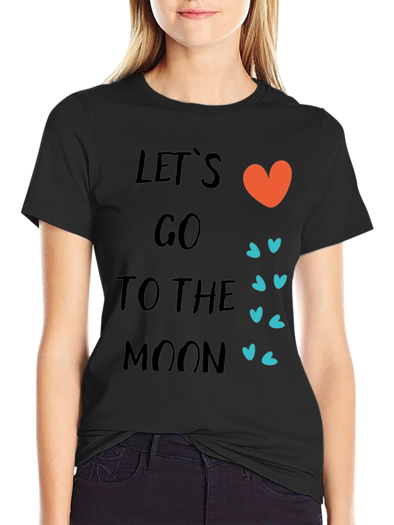 Lets Go To The Moon Graphic T-Shirt