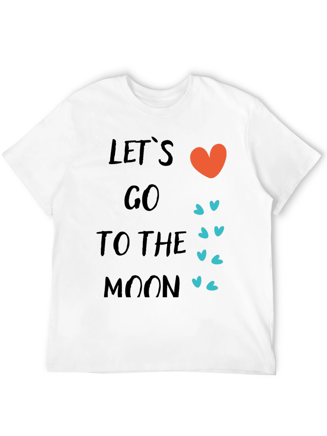 Lets Go To The Moon Graphic T-Shirt
