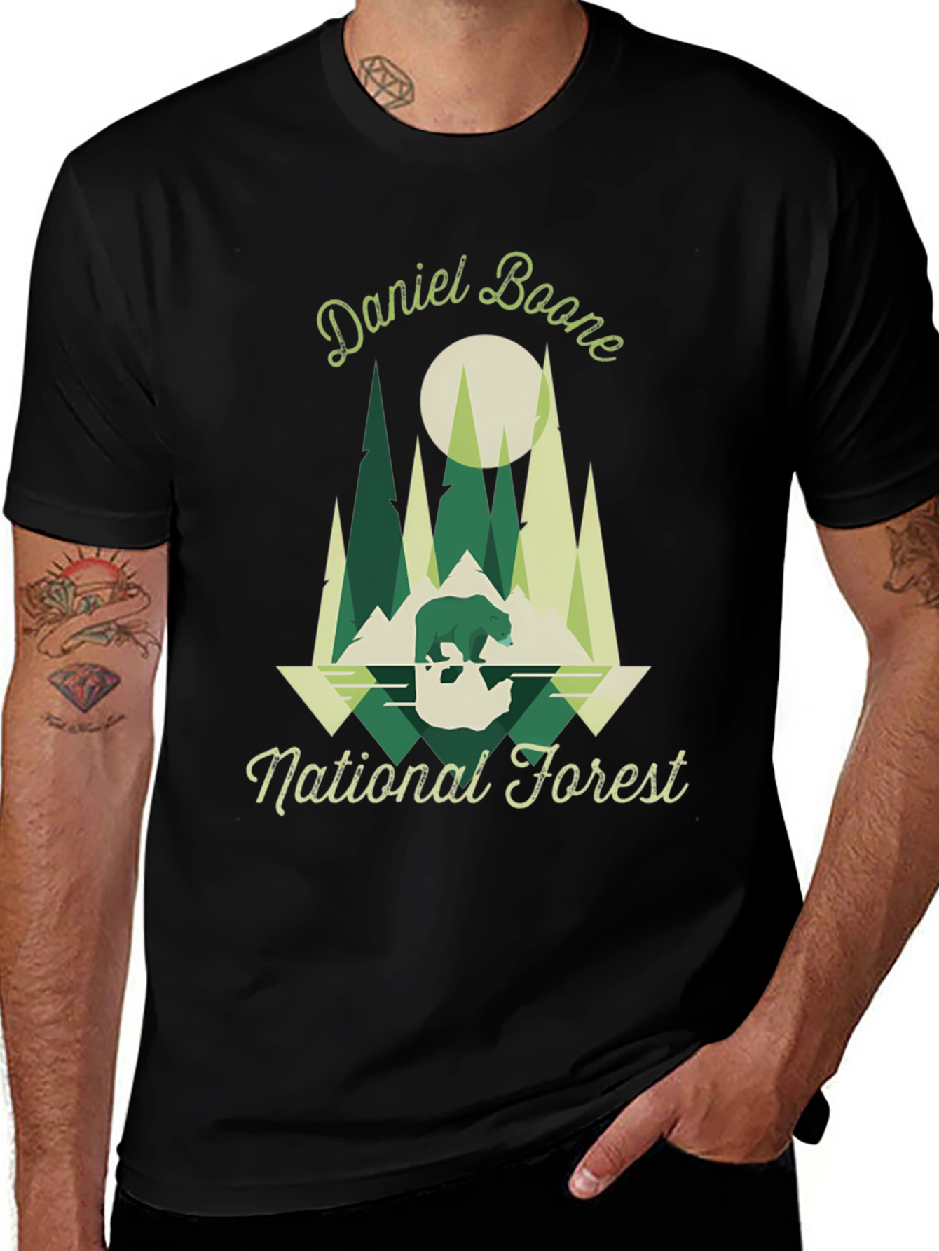 Daniel Boone National Forest Black T-Shirt