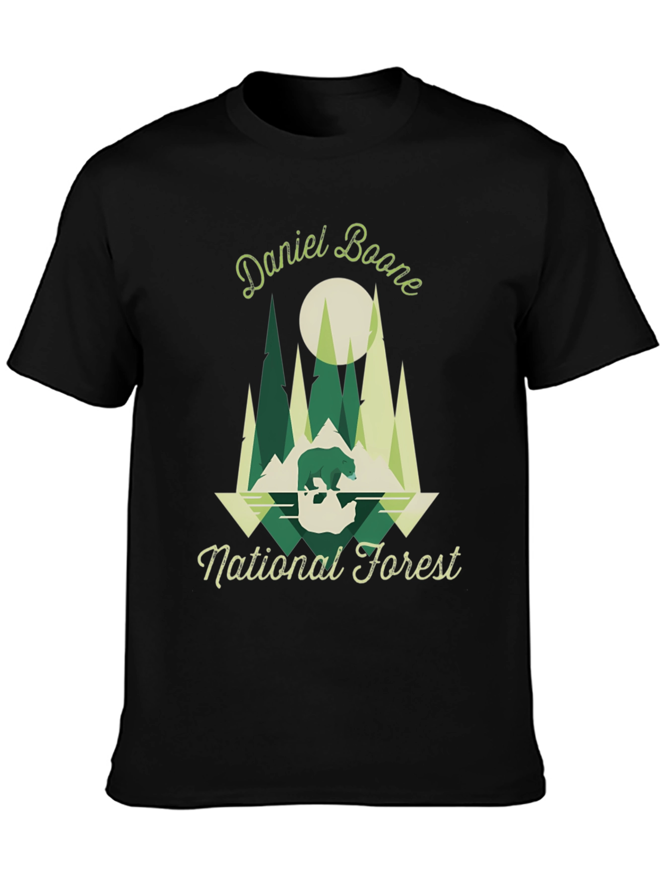 Daniel Boone National Forest Black T-Shirt