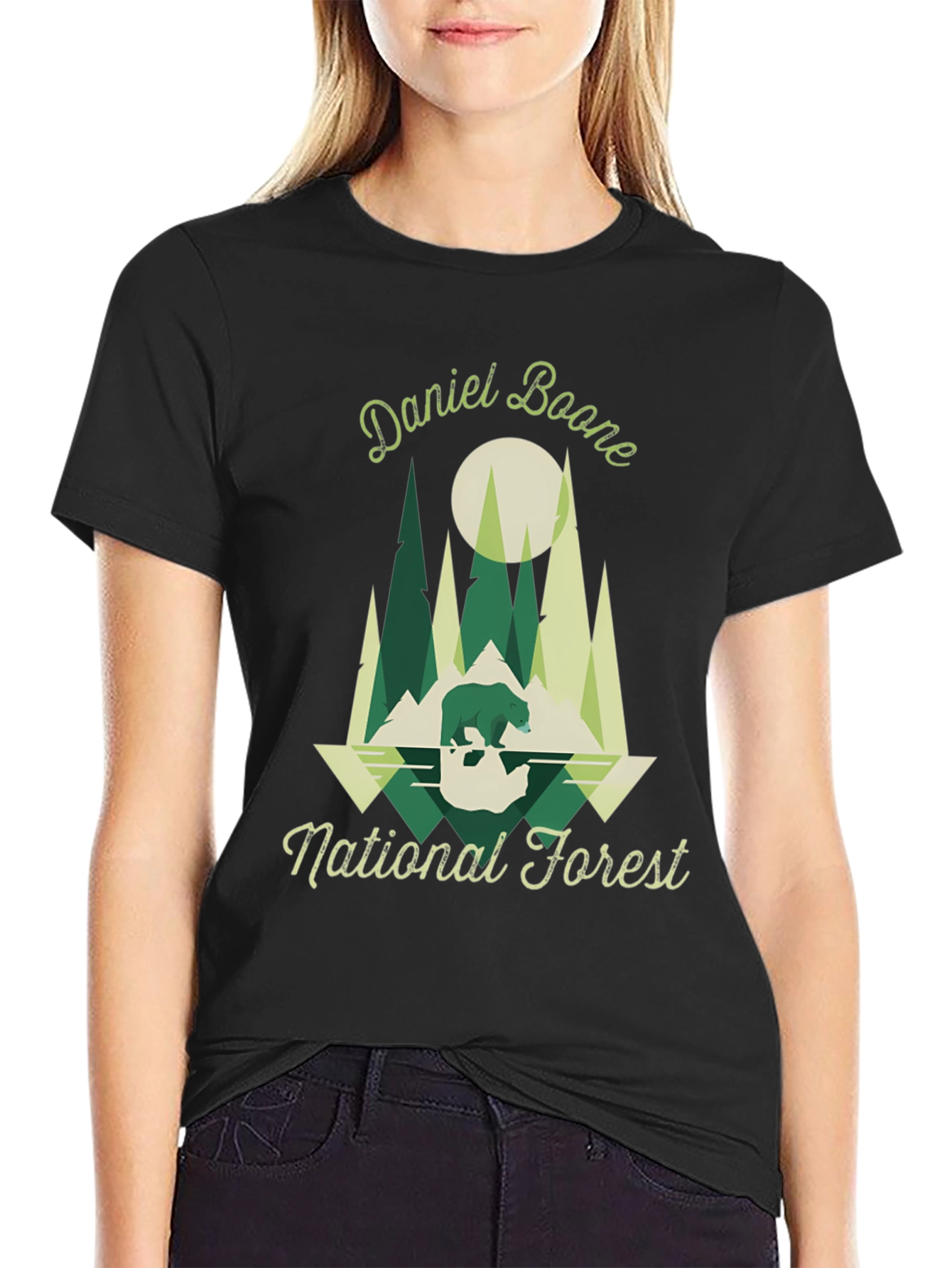 Daniel Boone National Forest Black T-Shirt