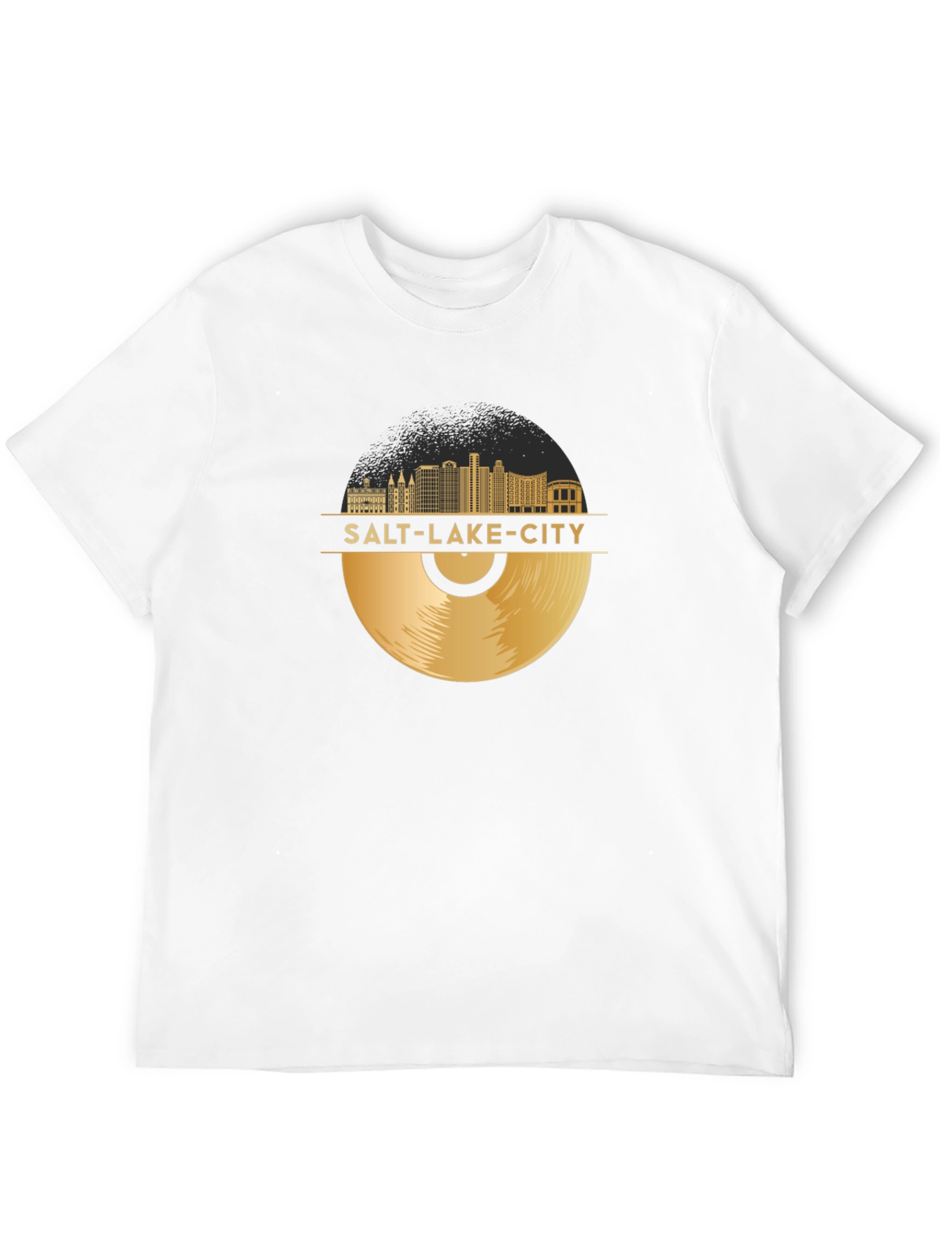 Salt Lake City Vinyl Record T-Shirt
