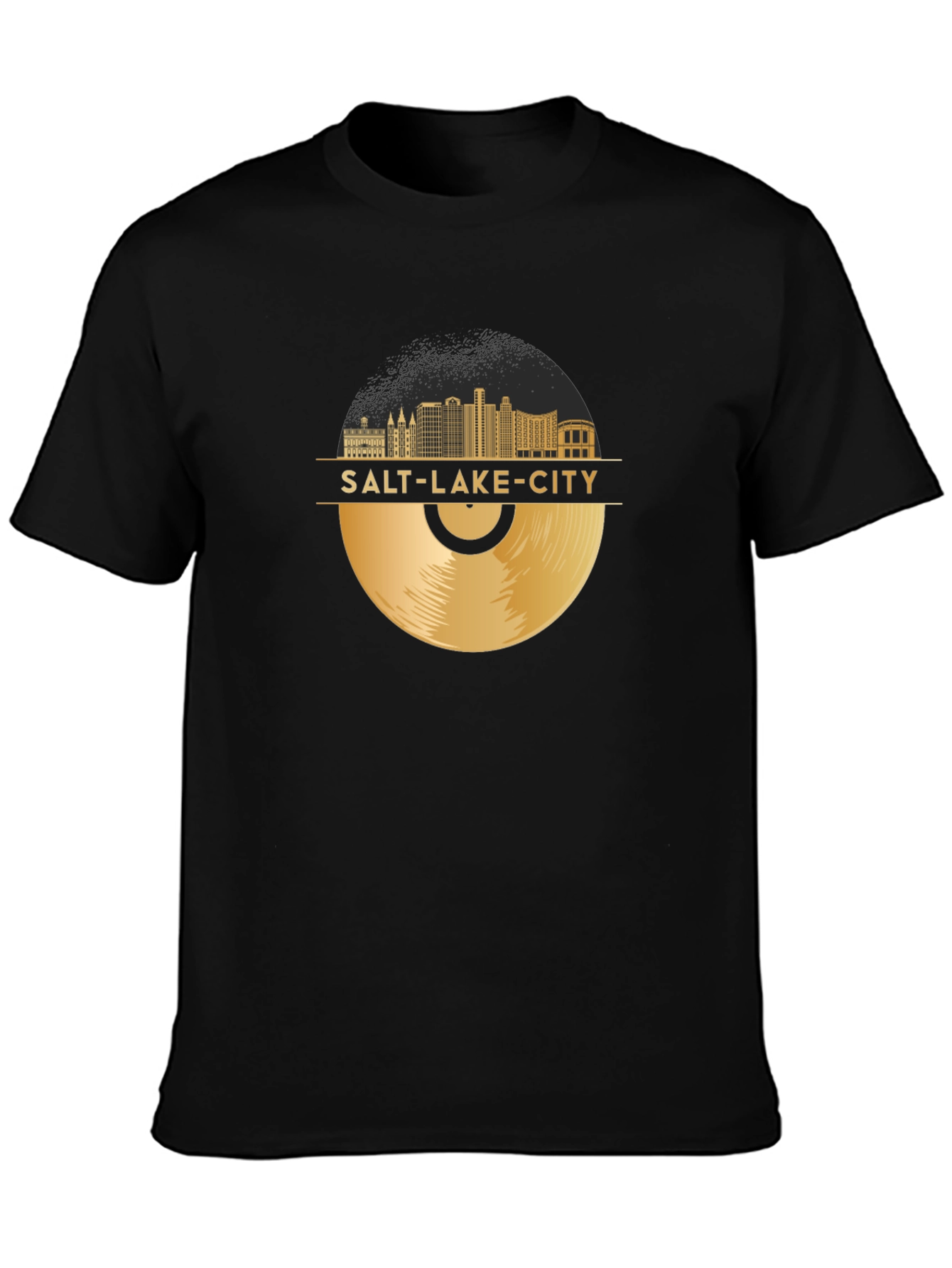 Salt Lake City Vinyl Record T-Shirt