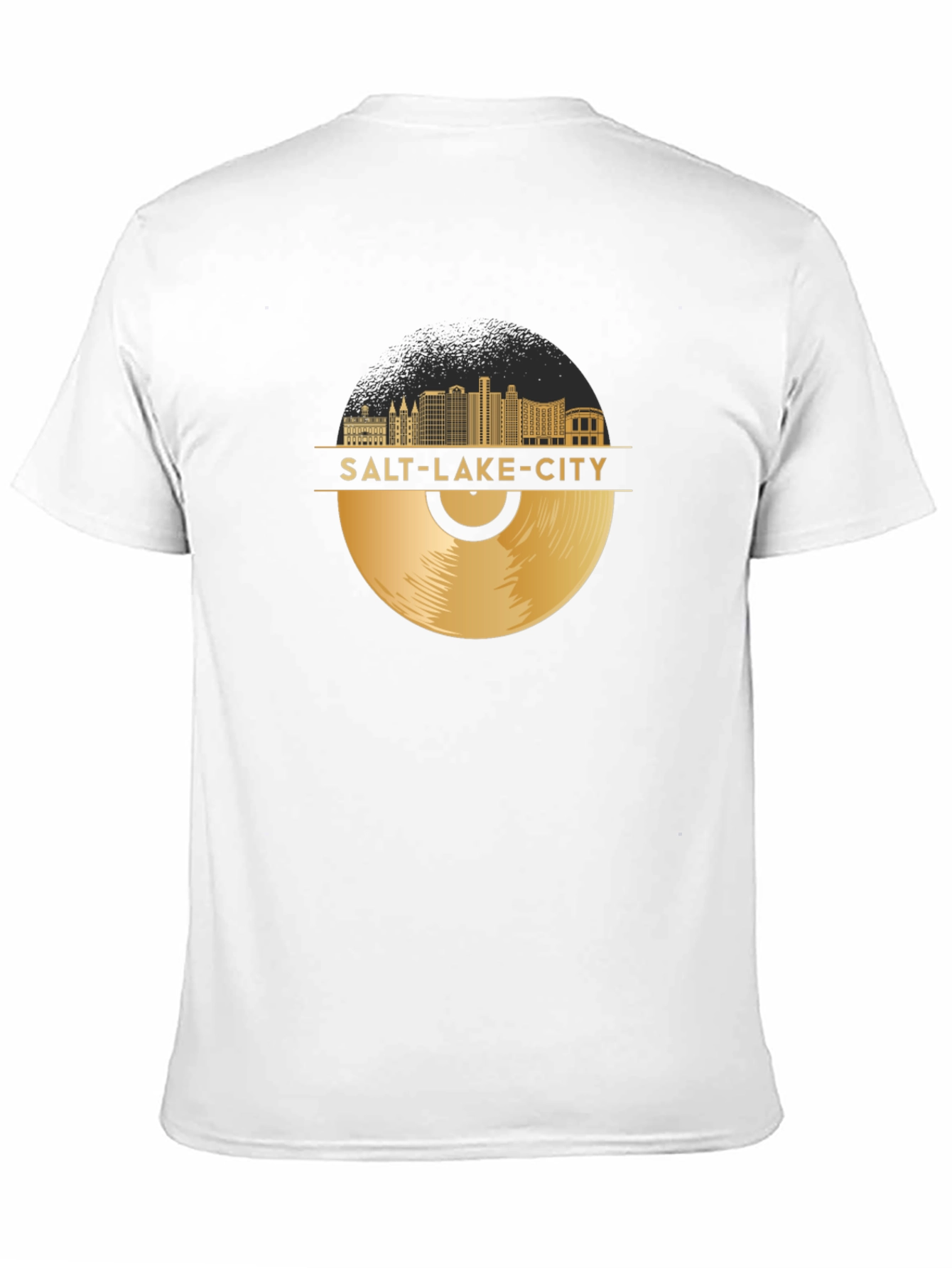 Salt Lake City Vinyl Record T-Shirt