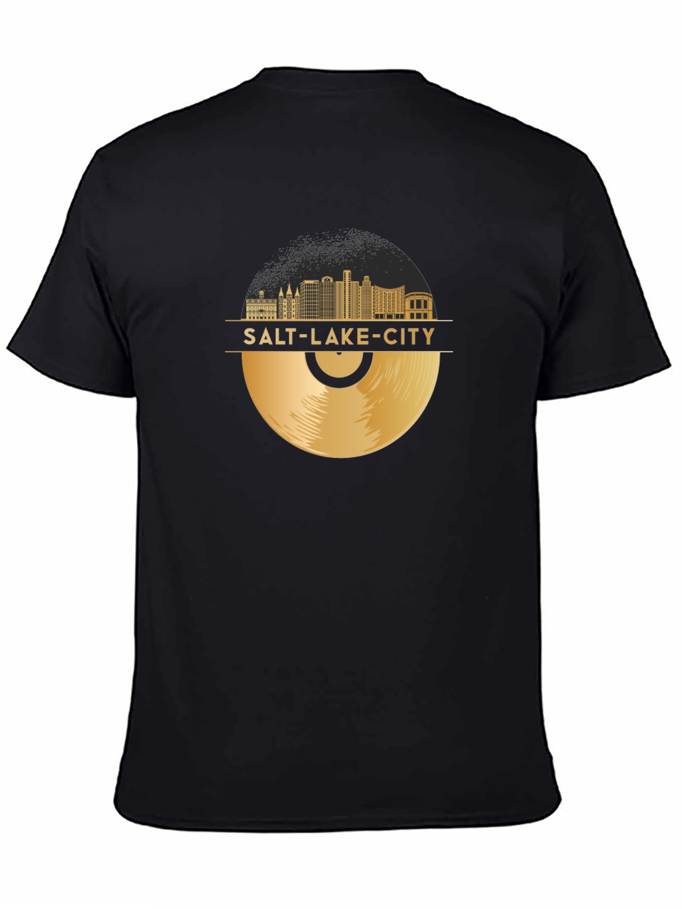 Salt Lake City Vinyl Record T-Shirt