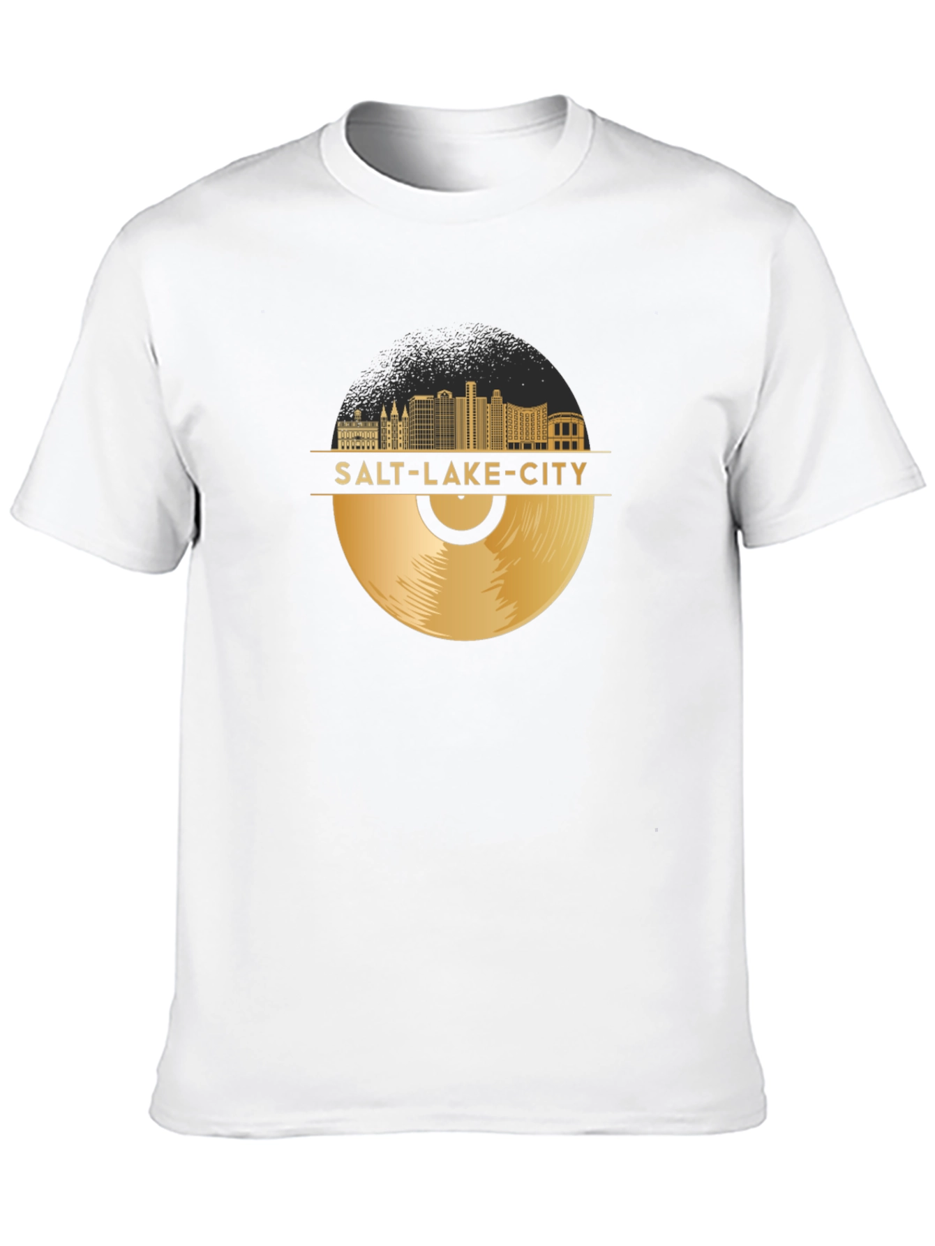 Salt Lake City Vinyl Record T-Shirt