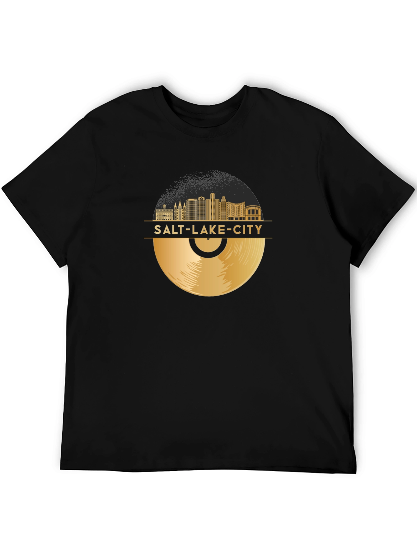 Salt Lake City Vinyl Record T-Shirt
