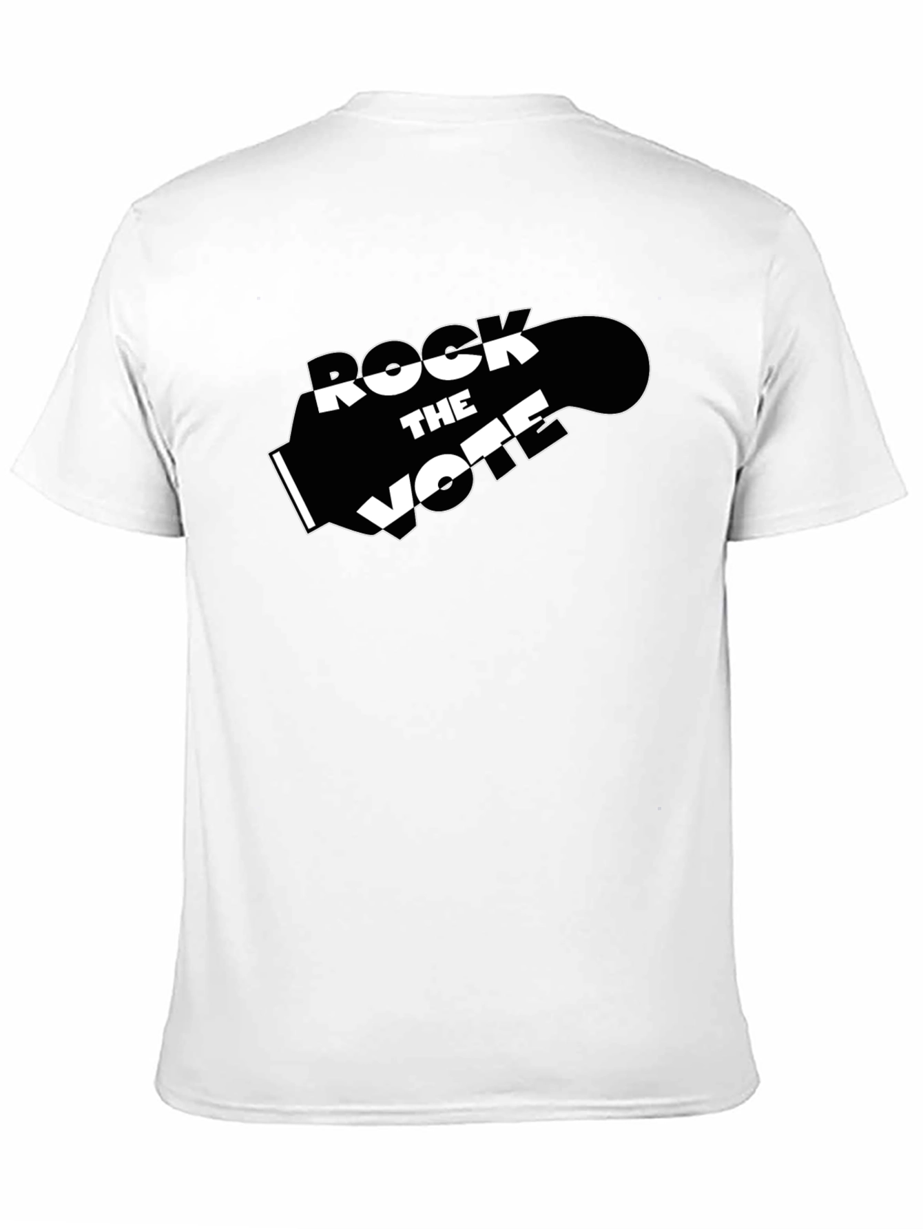 Rock the Vote Graphic Tee - Black Cotton T-Shirt