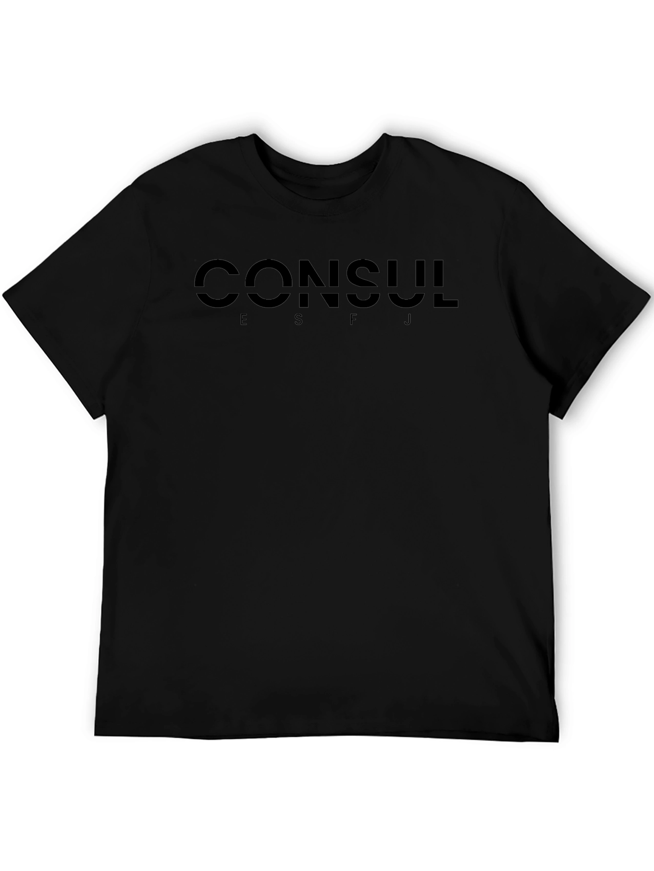 Consul ESFJ Black Tee - MBTI Personality T-Shirt