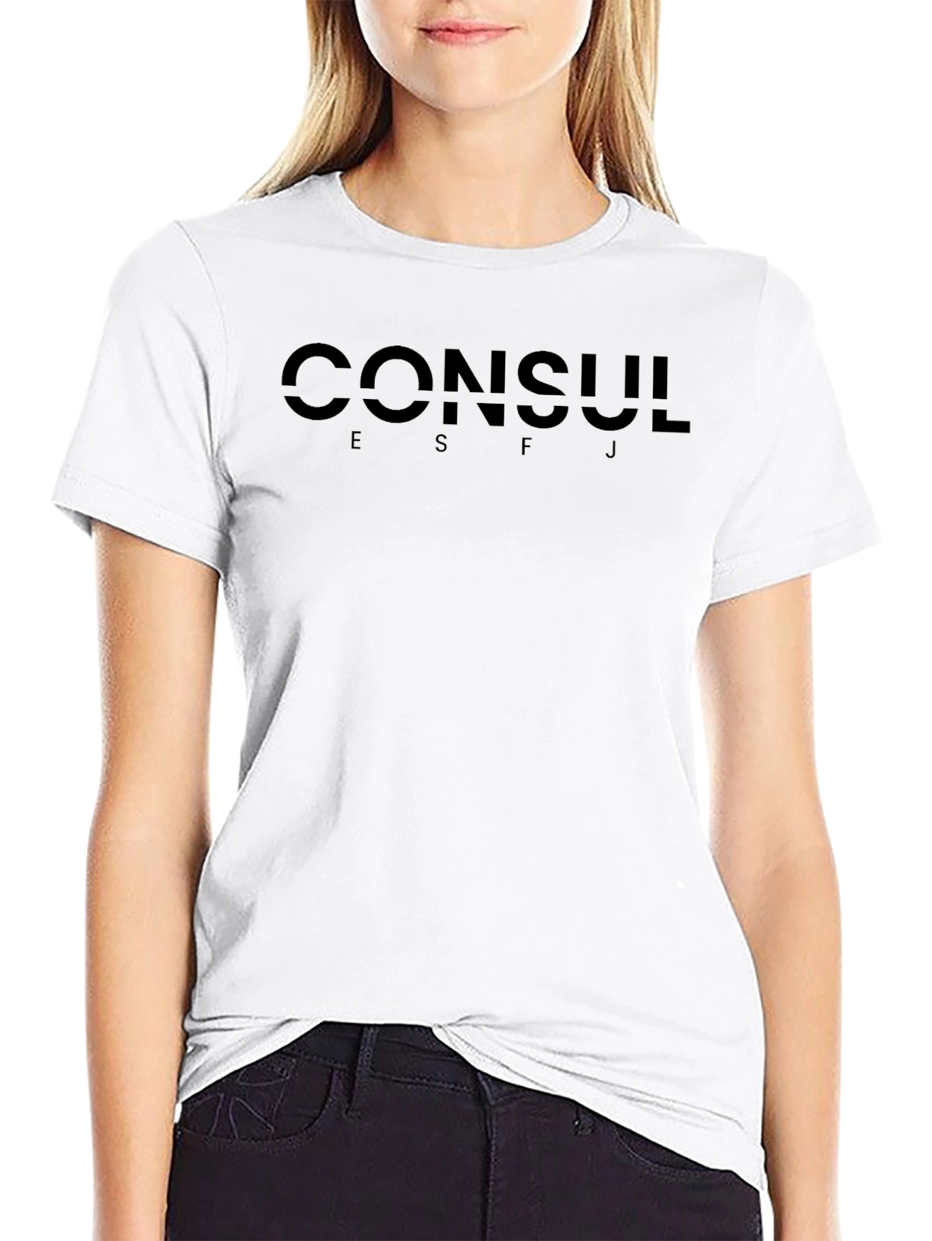 Consul ESFJ Black Tee - MBTI Personality T-Shirt