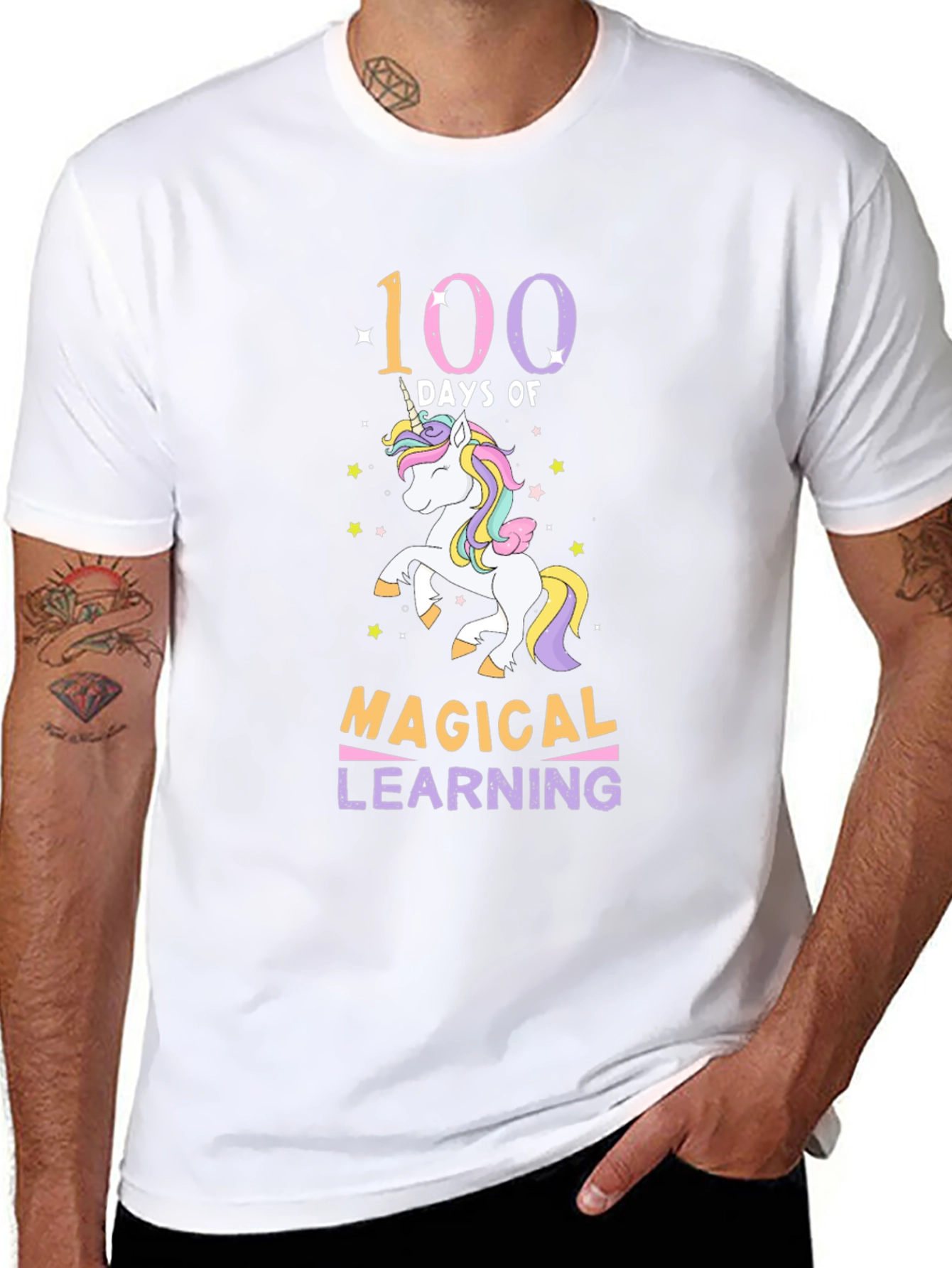 100 Days Magical Learning Unicorn T-Shirt