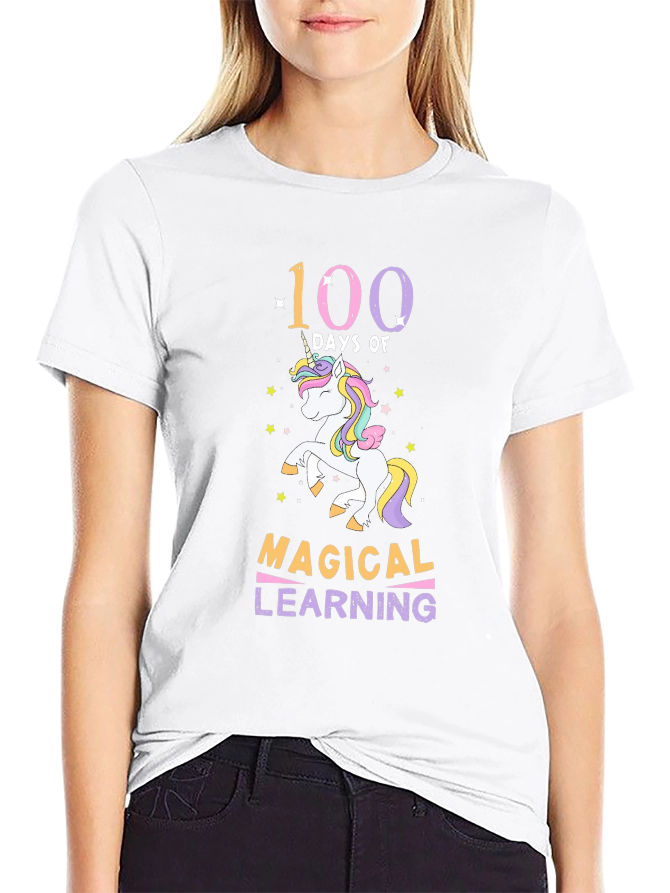 100 Days Magical Learning Unicorn T-Shirt