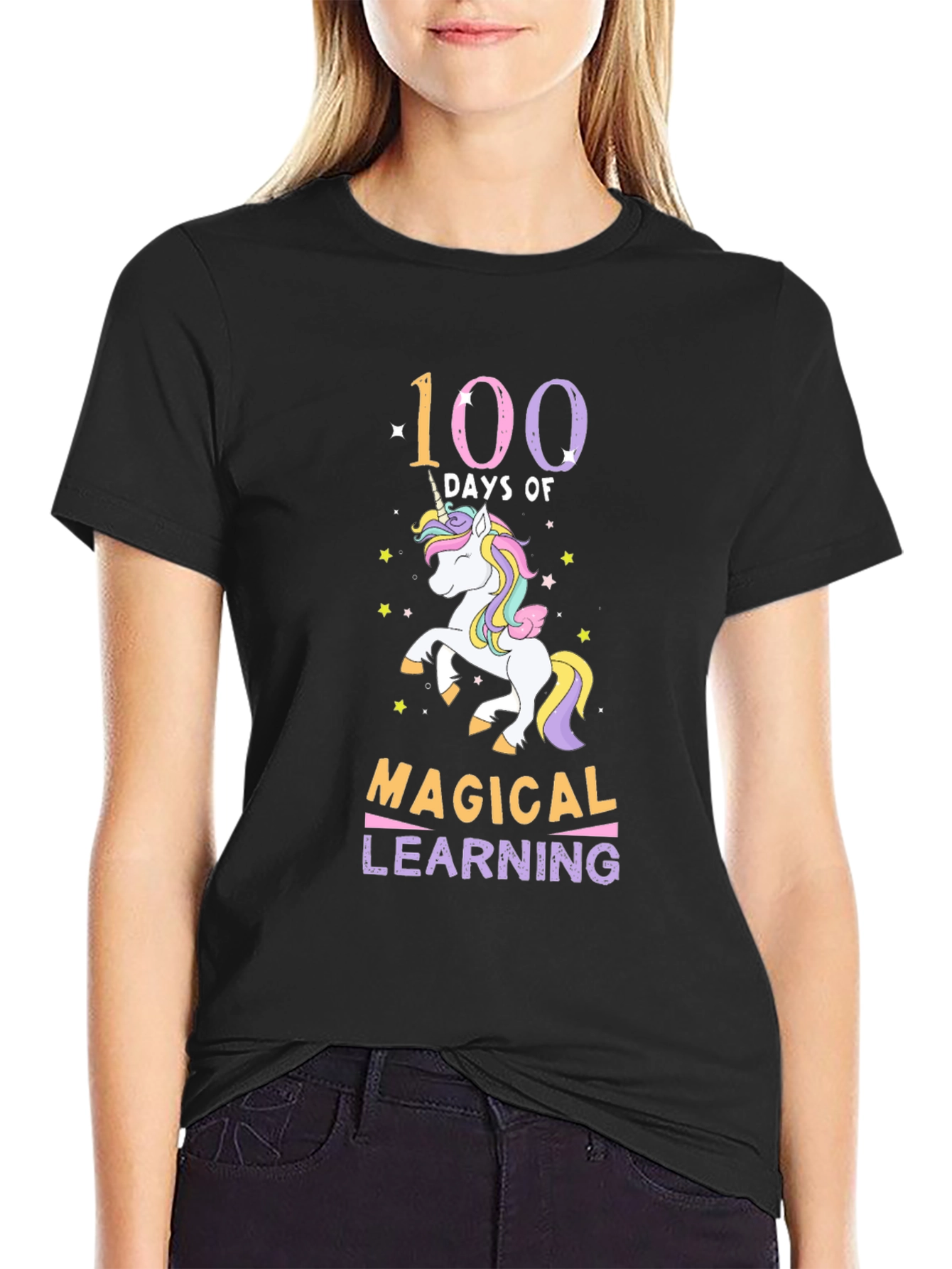 100 Days Magical Learning Unicorn T-Shirt