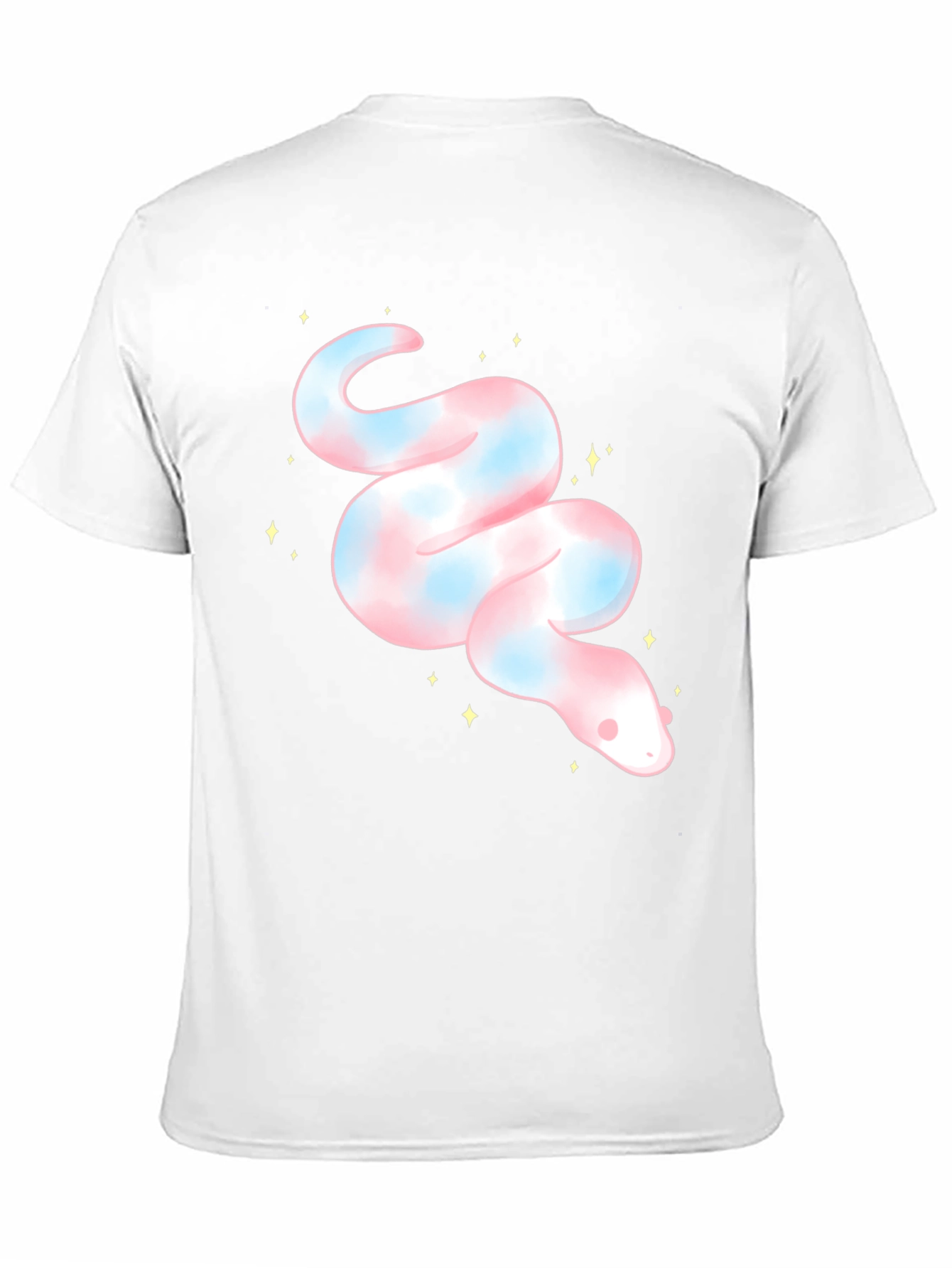 Cute Snake Graphic Tee - Black Unisex T-Shirt
