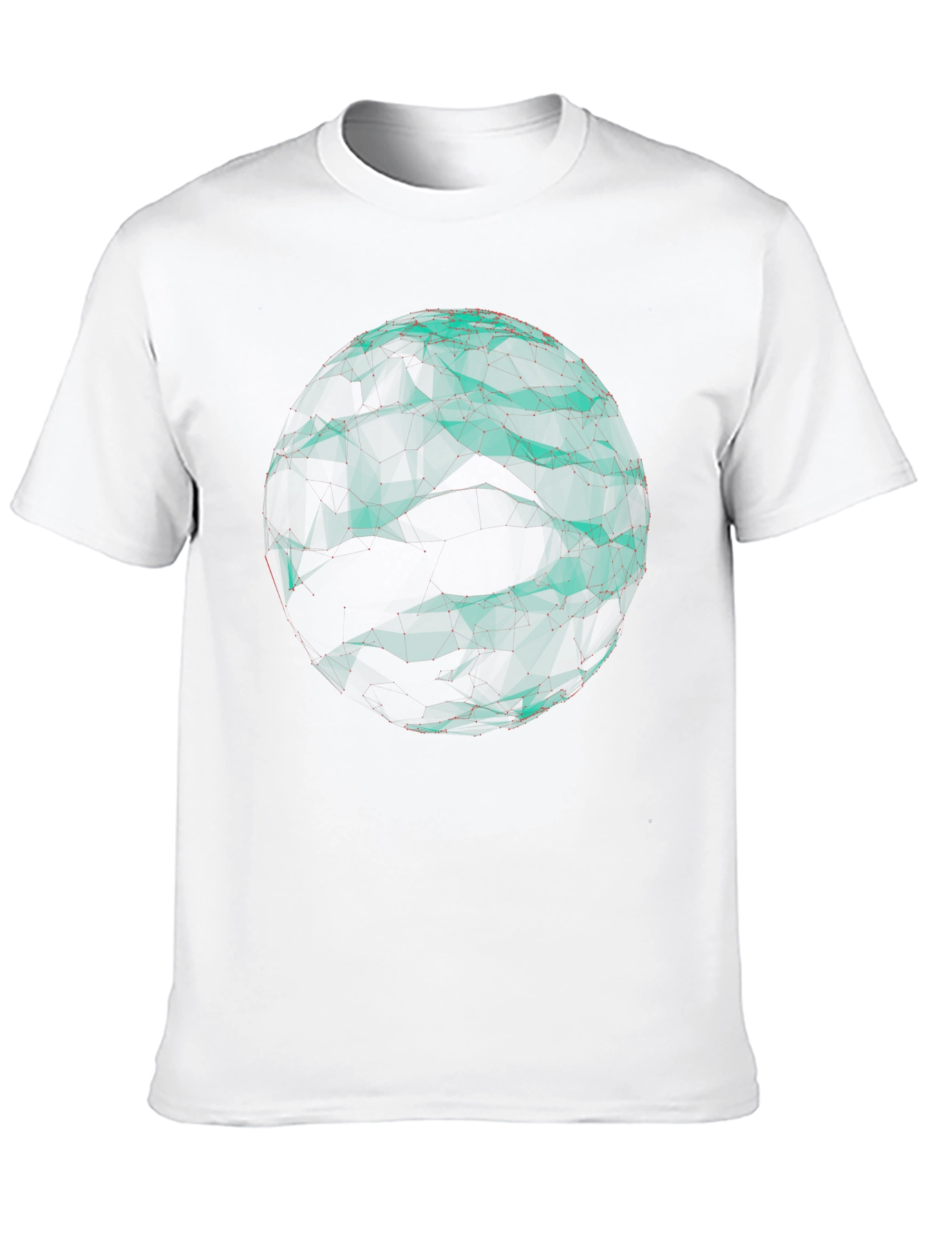 Abstract Sphere Graphic Black Tee