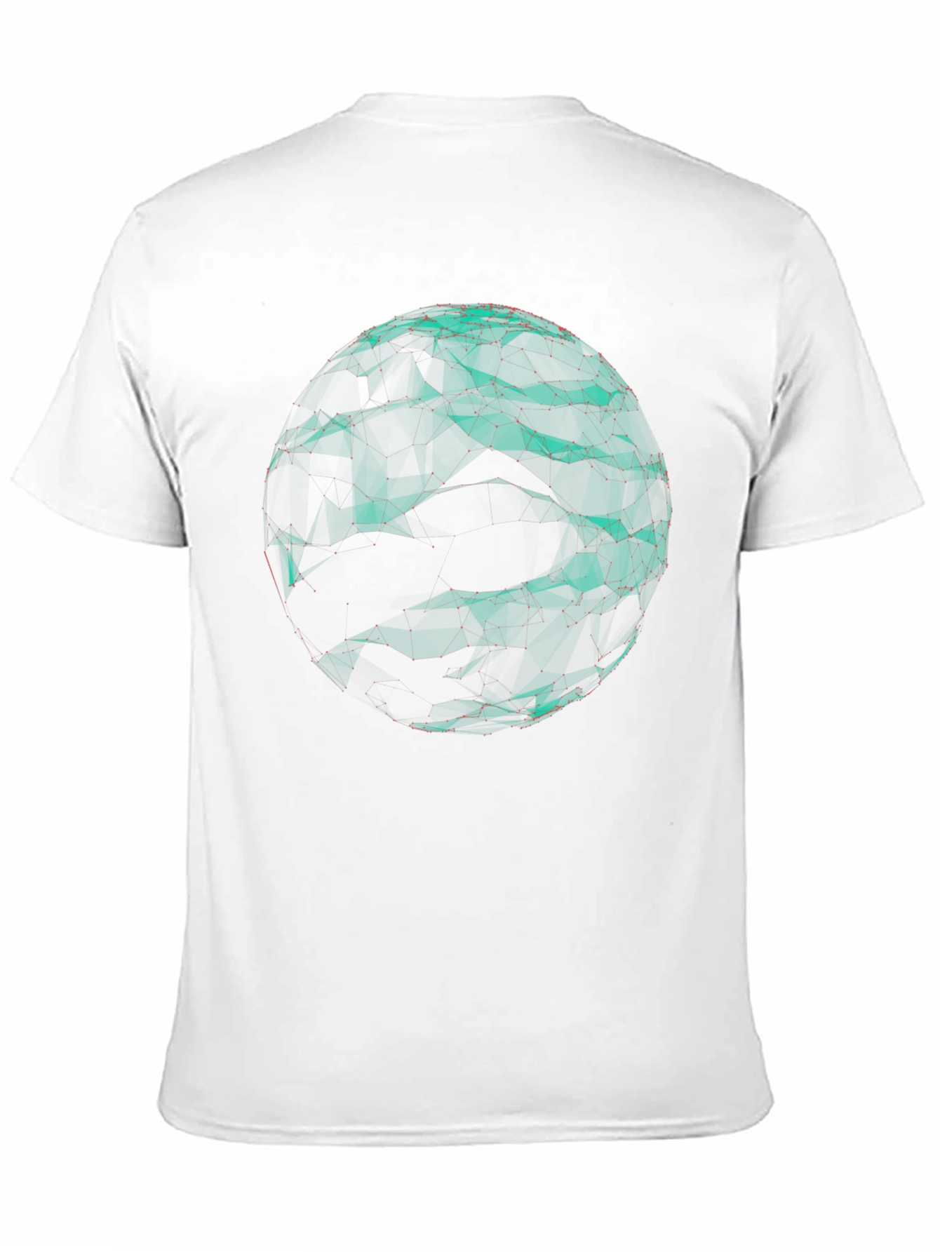 Abstract Sphere Graphic Black Tee