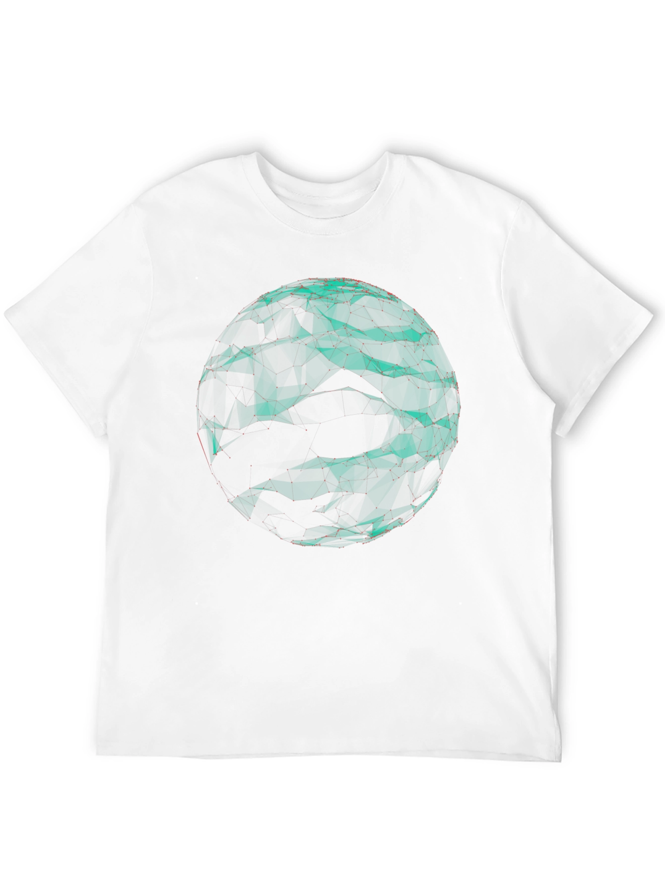 Abstract Sphere Graphic Black Tee