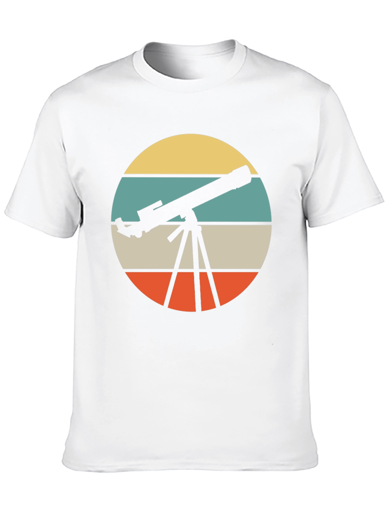 Telescope Retro Graphic T-Shirt - Astronomy Lover Tee