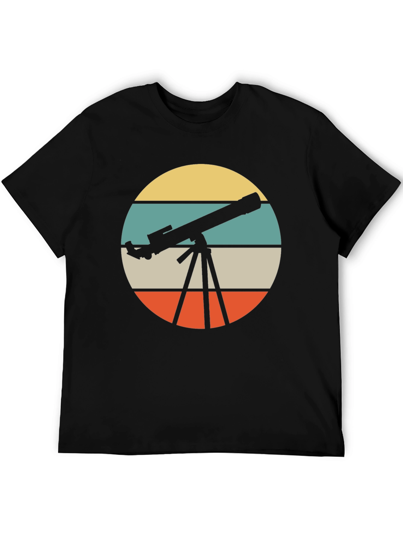 Telescope Retro Graphic T-Shirt - Astronomy Lover Tee