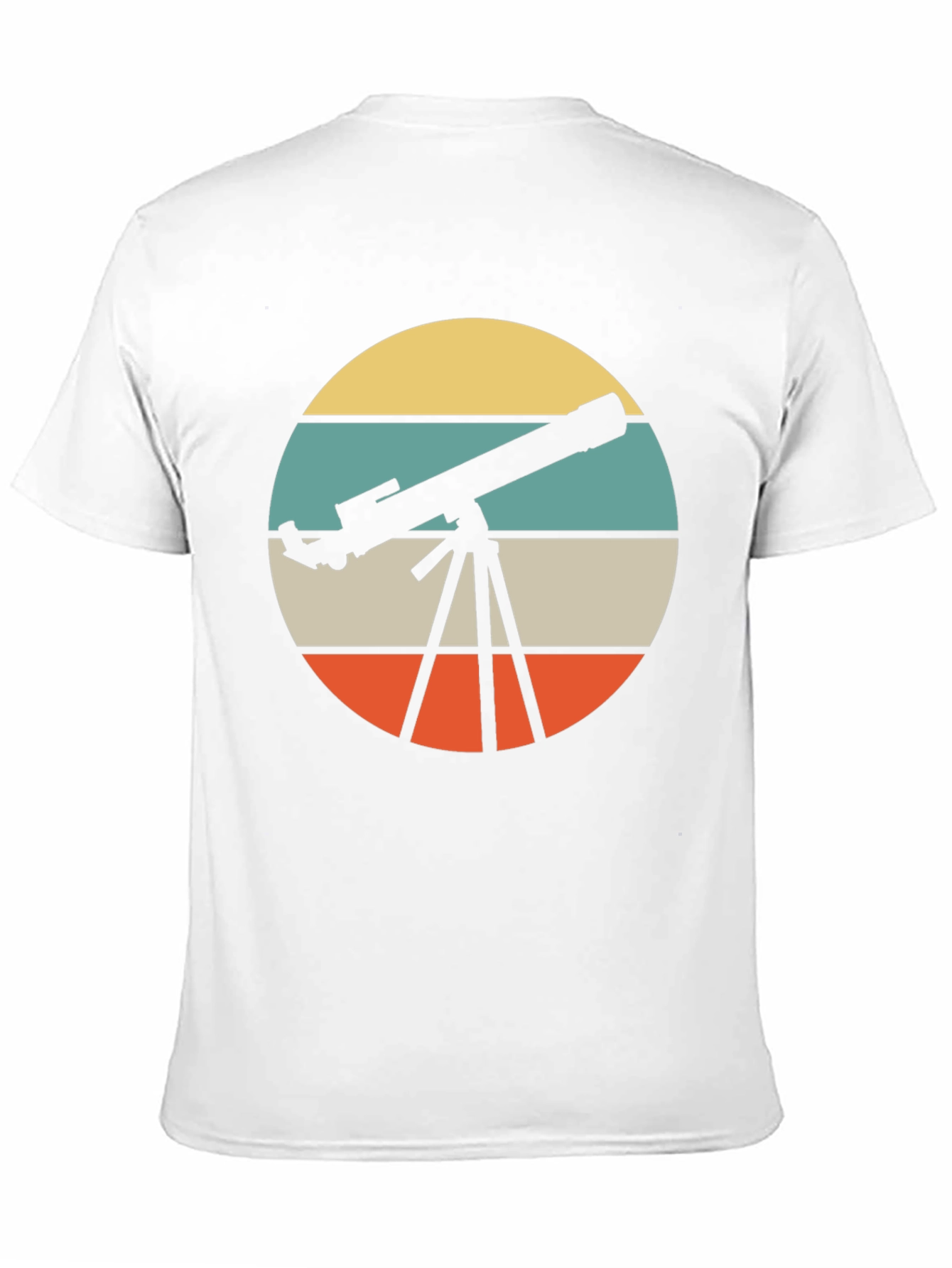 Telescope Retro Graphic T-Shirt - Astronomy Lover Tee