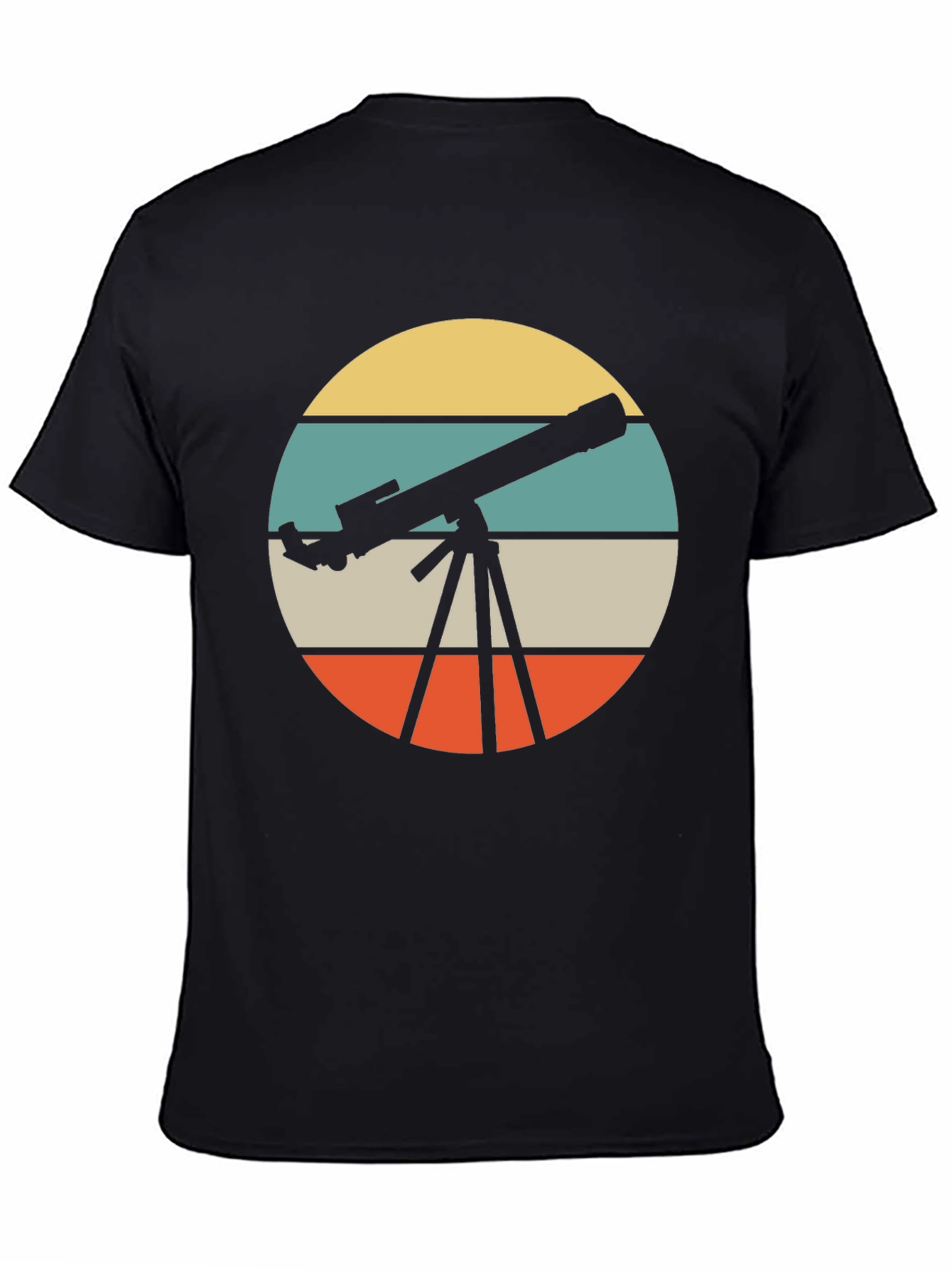 Telescope Retro Graphic T-Shirt - Astronomy Lover Tee