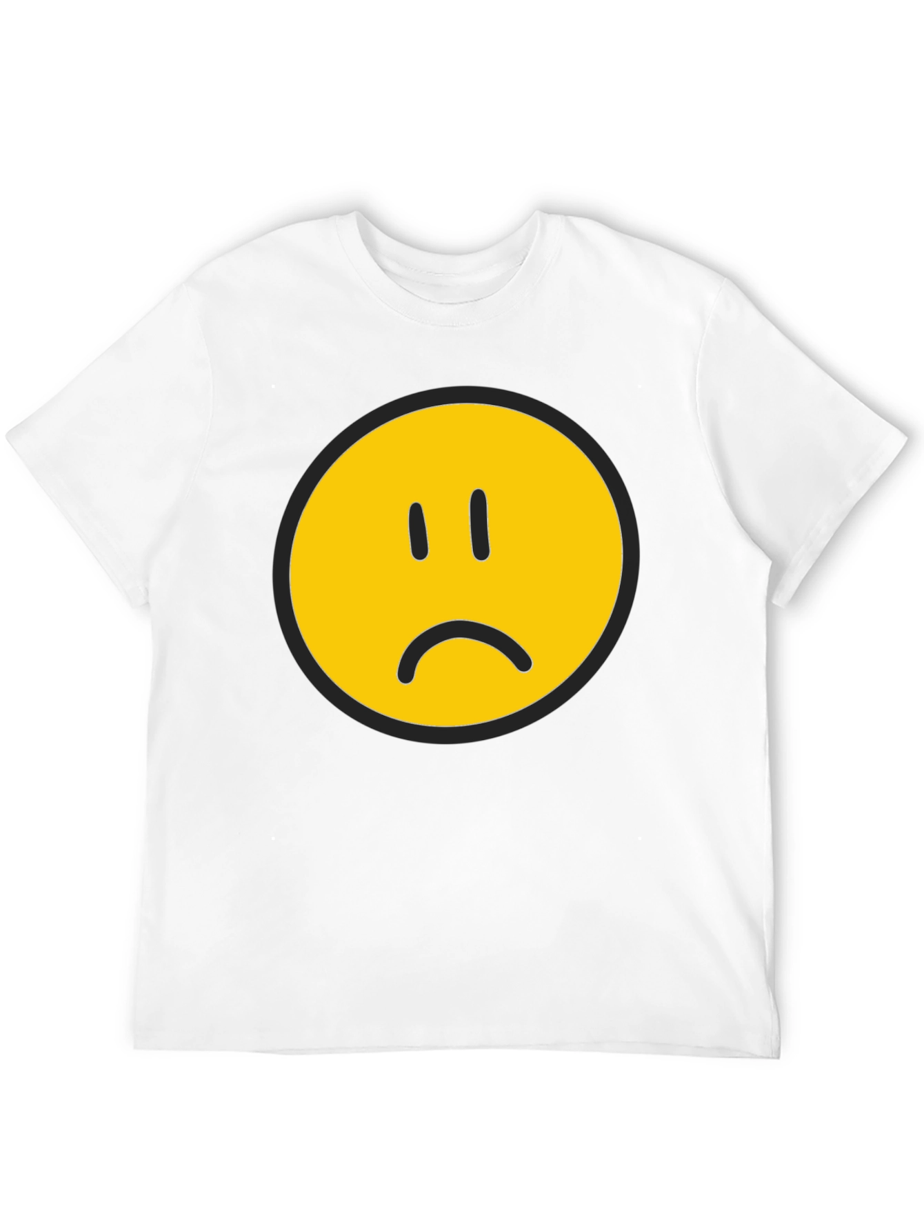 Sad Face Graphic T-Shirt - Express Yourself!