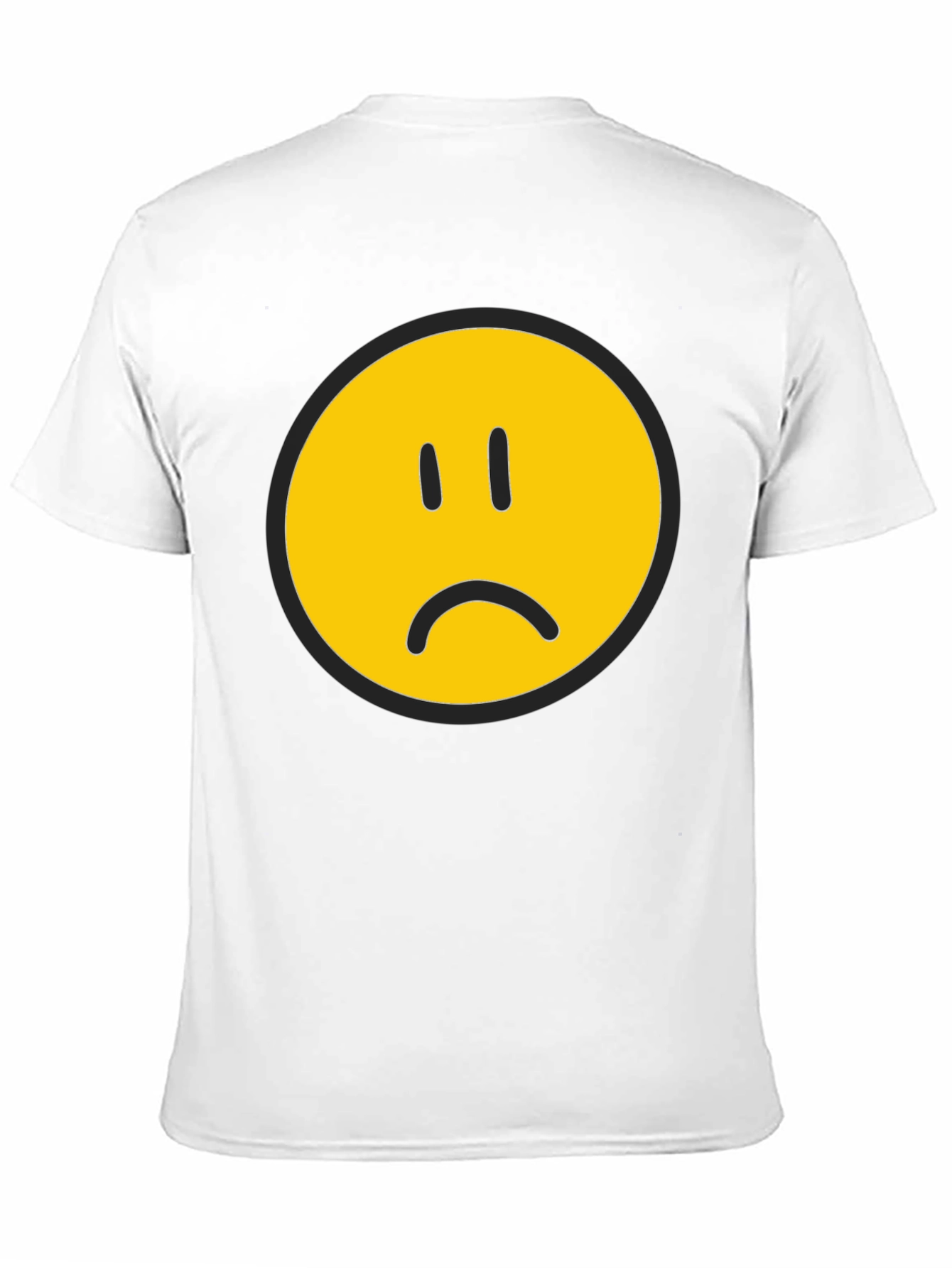 Sad Face Graphic T-Shirt - Express Yourself!