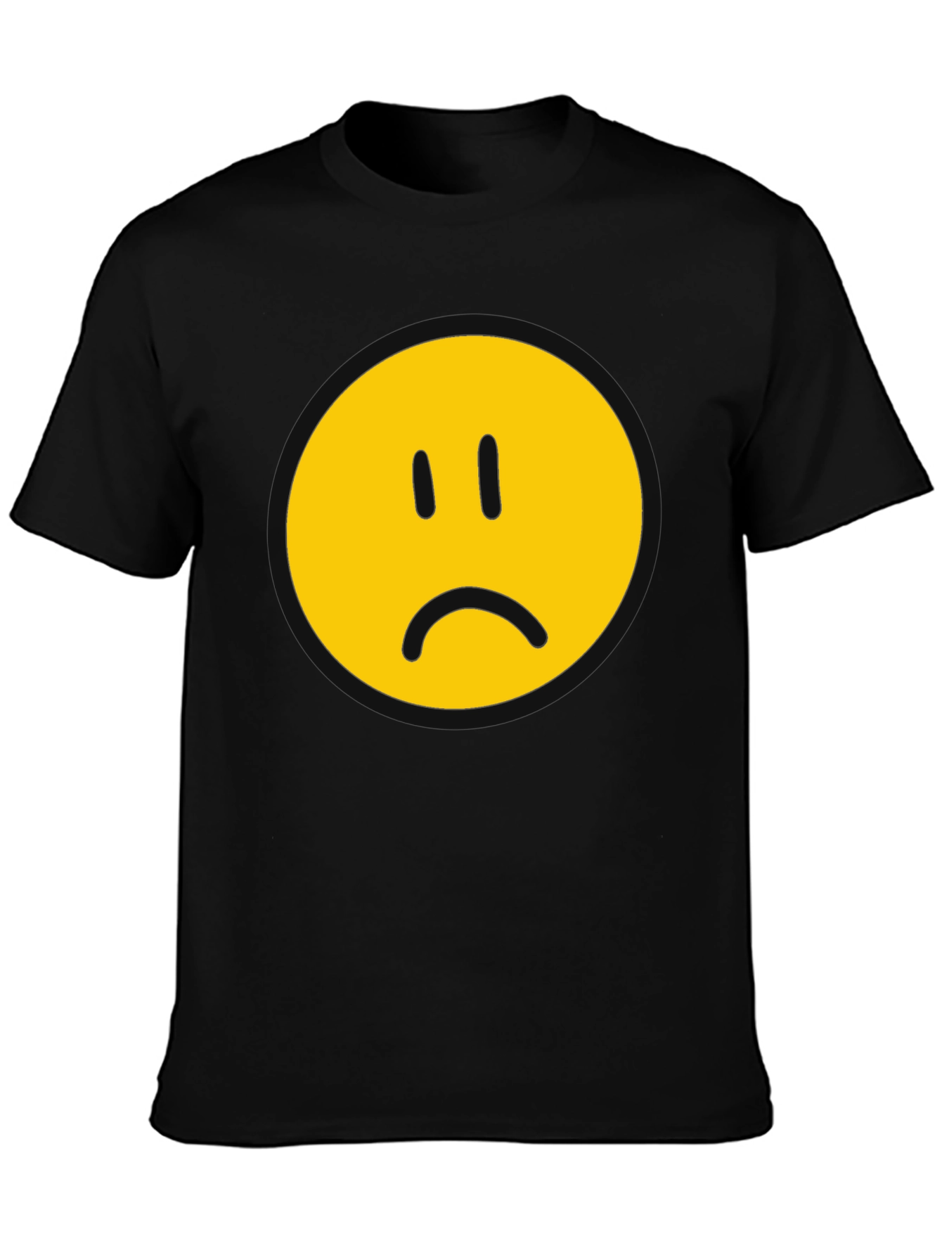 Sad Face Graphic T-Shirt - Express Yourself!