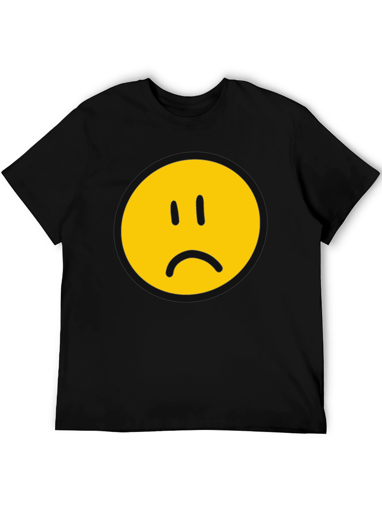 Sad Face Graphic T-Shirt - Express Yourself!