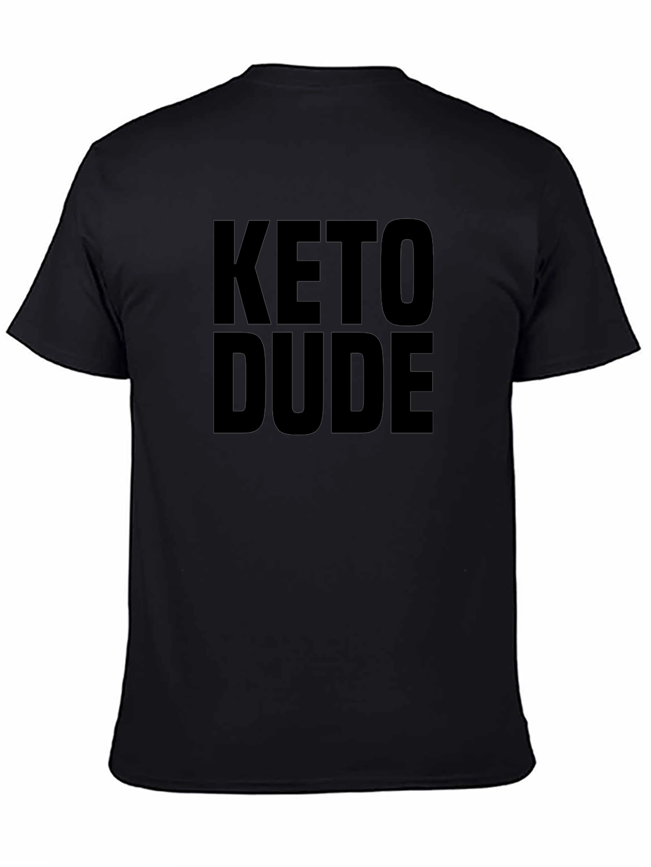 Keto Dude Graphic T-Shirt - Black Casual