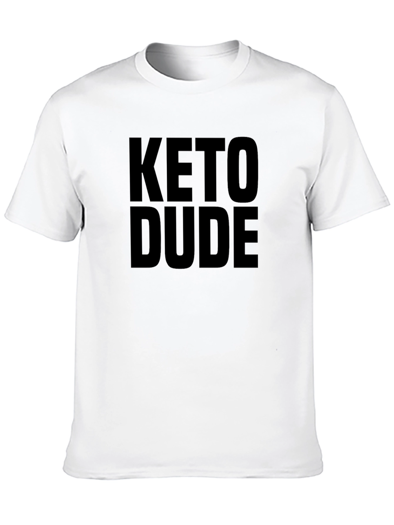 Keto Dude Graphic T-Shirt - Black Casual