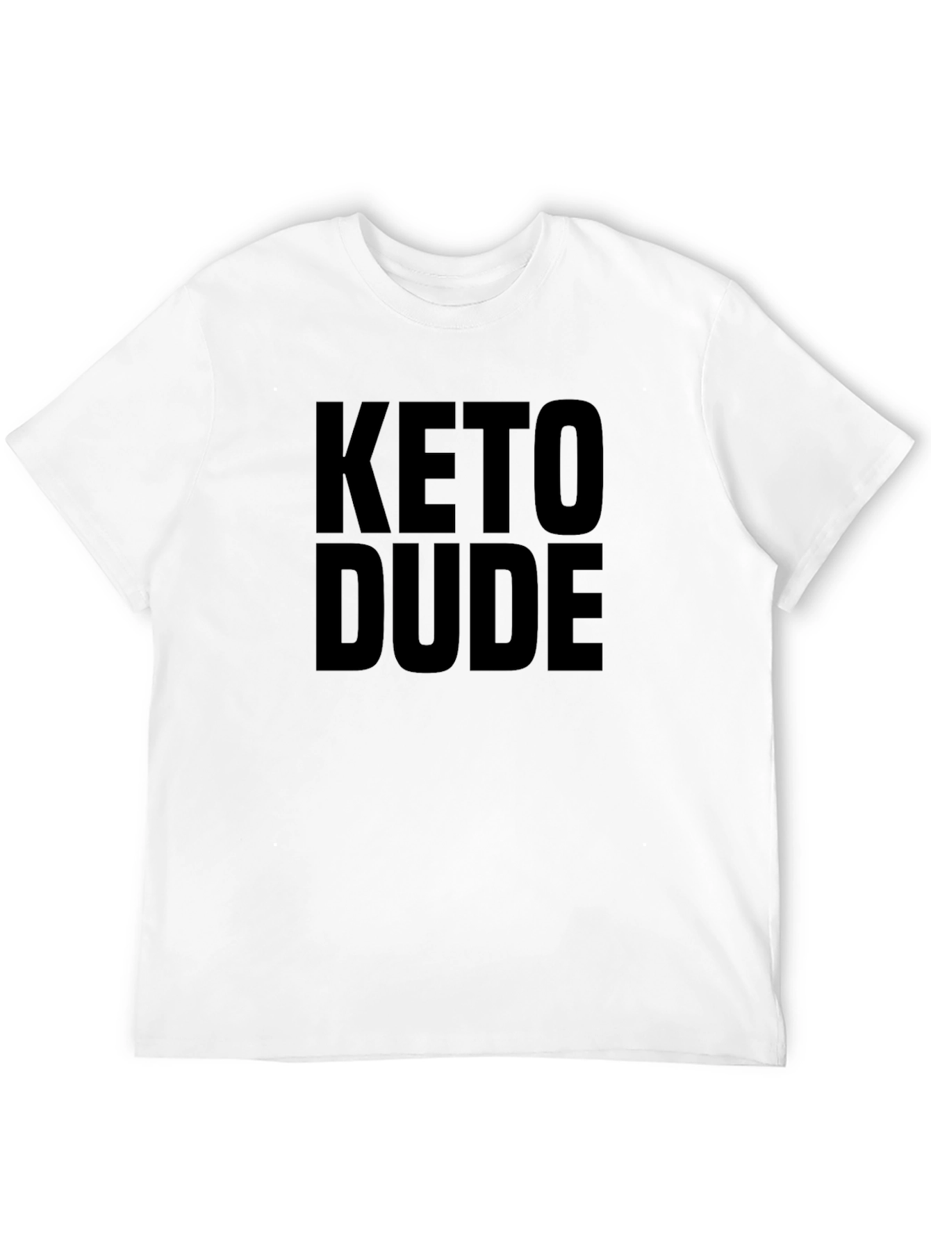 Keto Dude Graphic T-Shirt - Black Casual