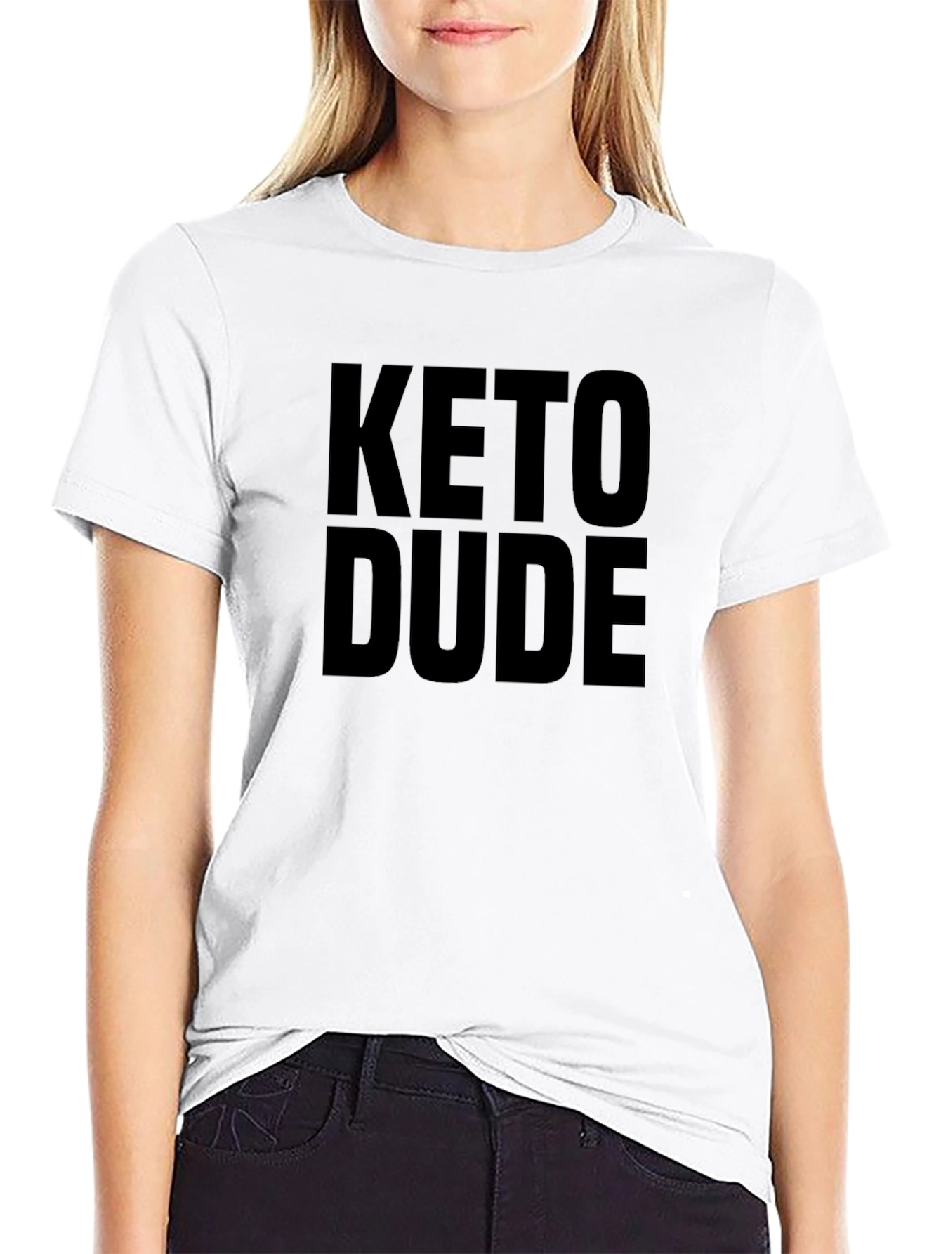 Keto Dude Graphic T-Shirt - Black Casual