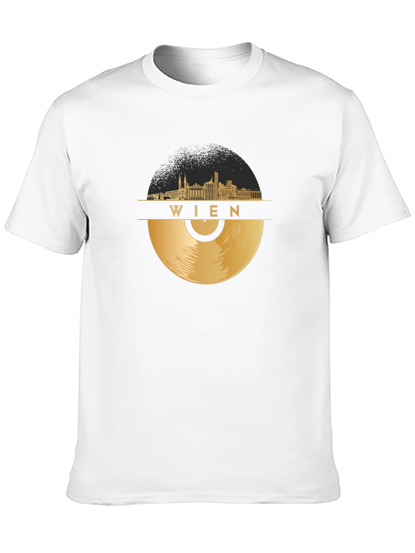 Vienna Skyline Record Graphic T-Shirt