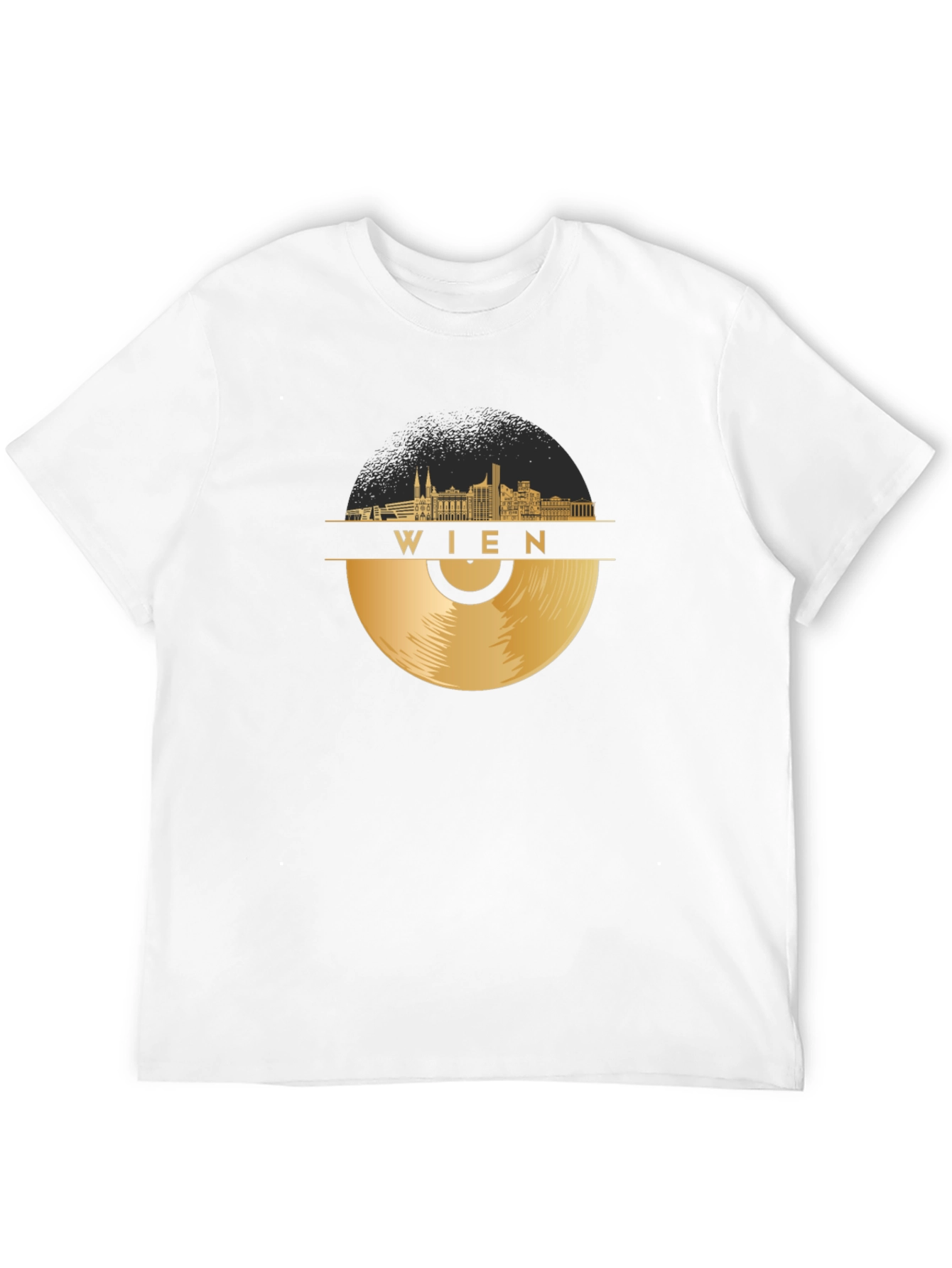 Vienna Skyline Record Graphic T-Shirt