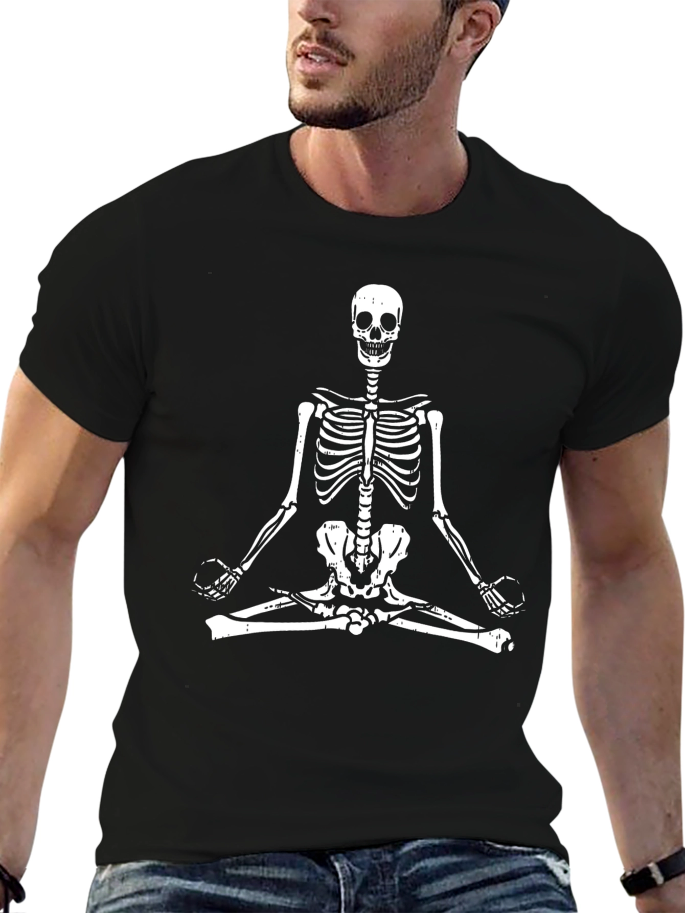 Yoga Skeleton T-Shirt - Relax and Recharge