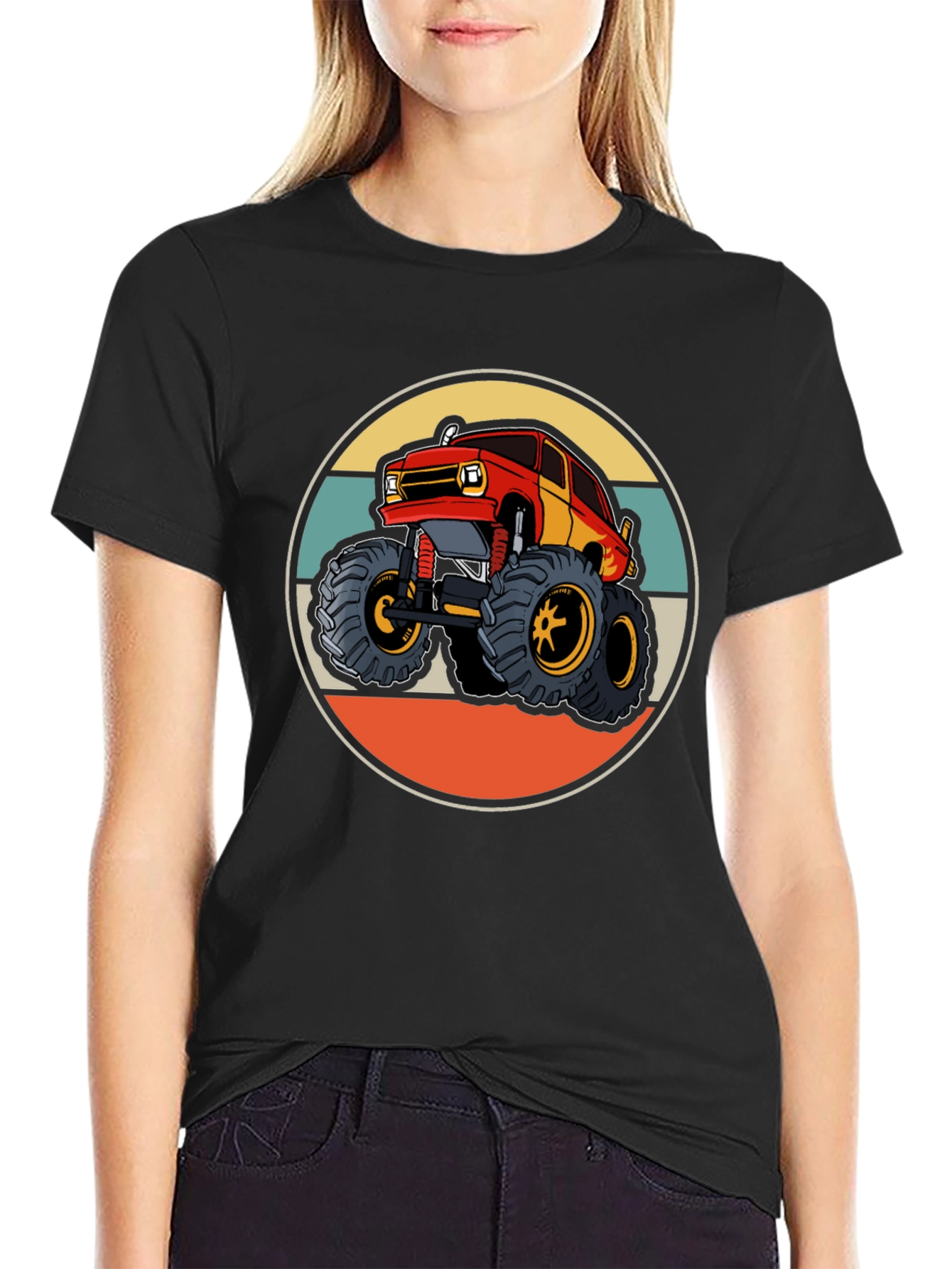 Monster Truck T-Shirt Retro Style