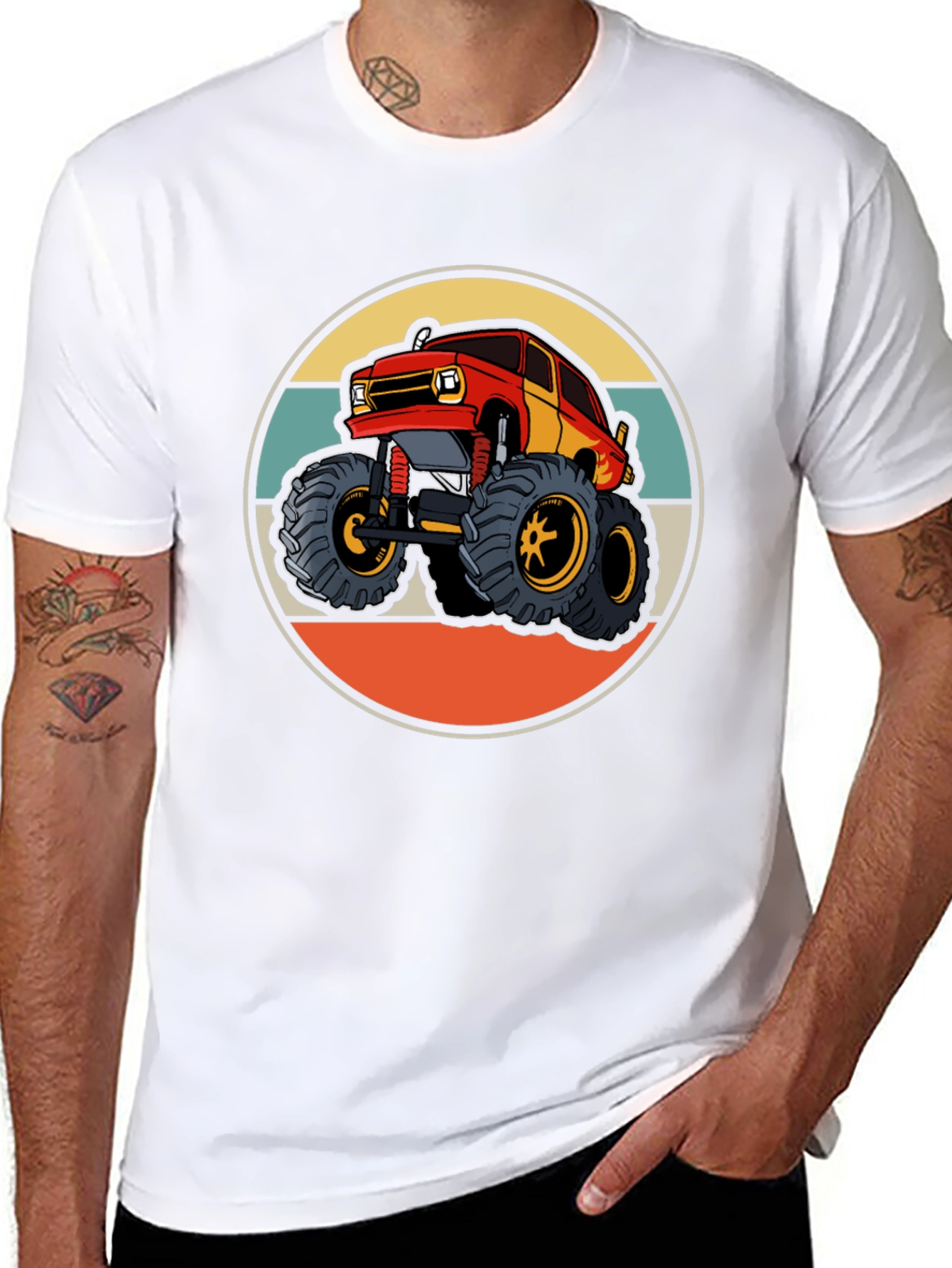 Monster Truck T-Shirt Retro Style