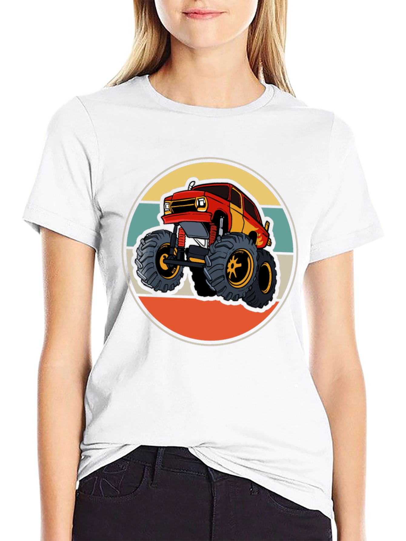 Monster Truck T-Shirt Retro Style