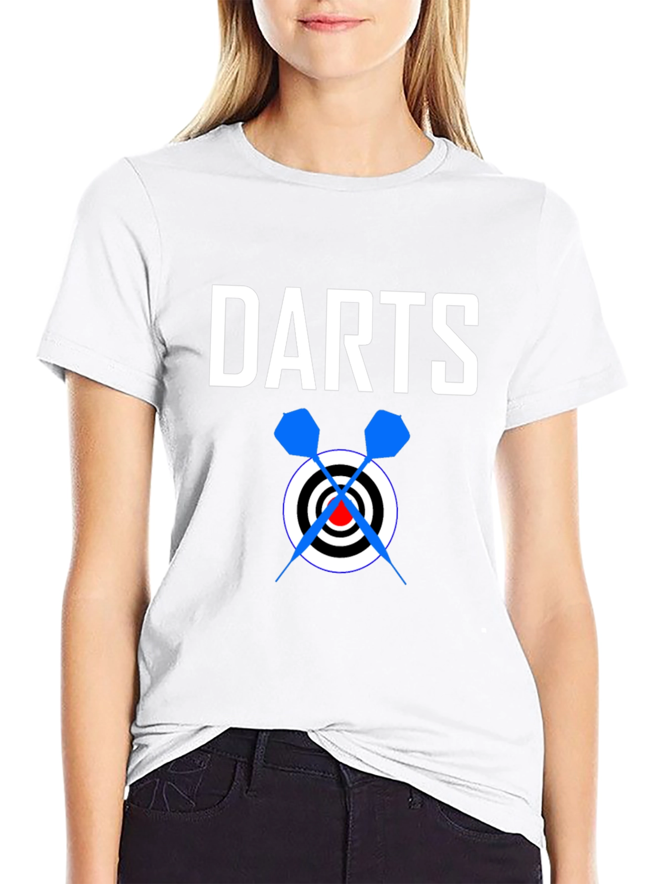 Darts Graphic T-Shirt - Black Cotton Tee