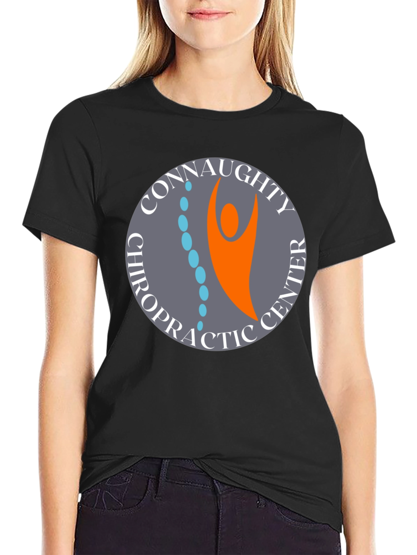 Connaughty Chiropractic Center Black T-Shirt