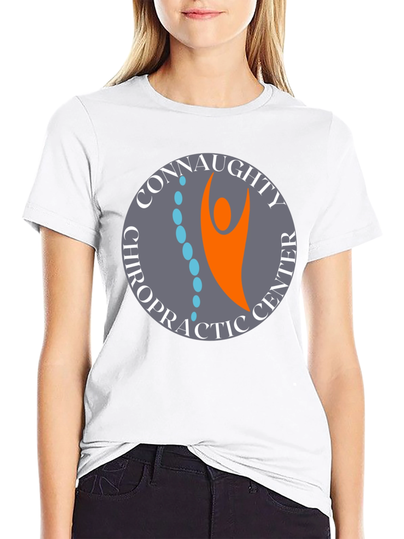 Connaughty Chiropractic Center Black T-Shirt