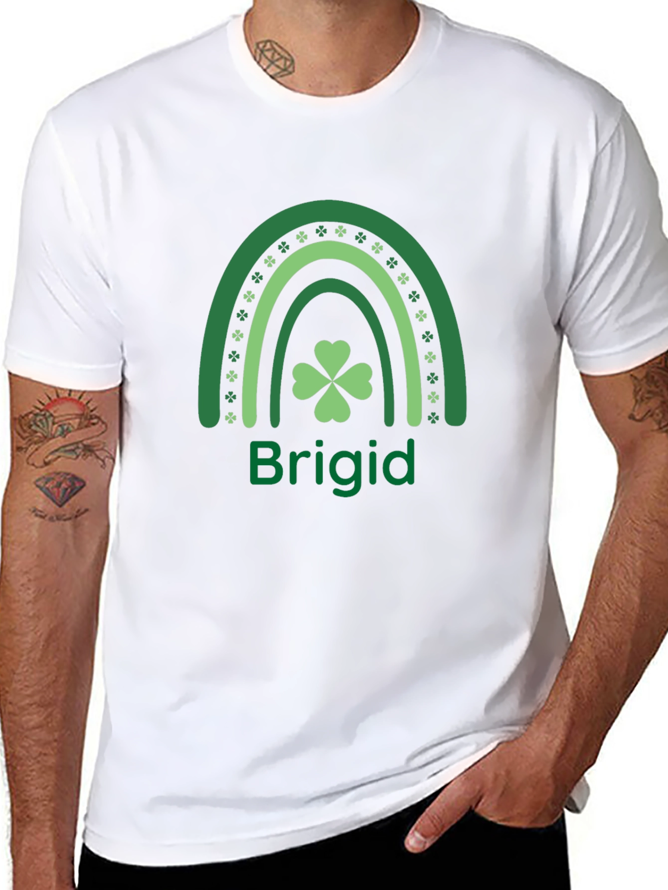 St. Patricks Day Rainbow Brigid T-Shirt