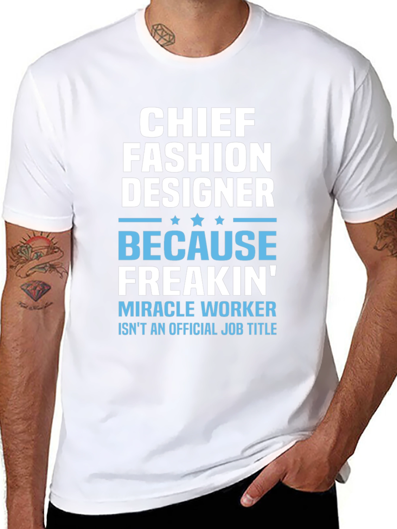 Chief Fashion Designer T-Shirt - Funny Job Title Tee