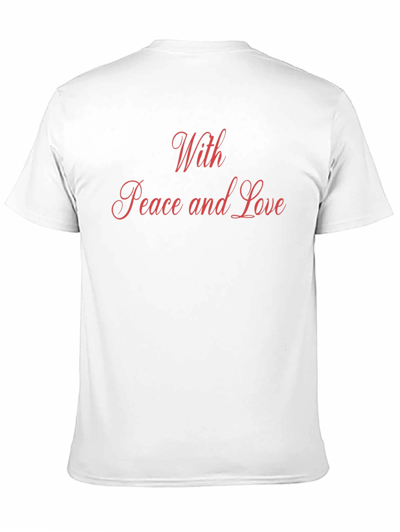 Peace and Love Black T-Shirt