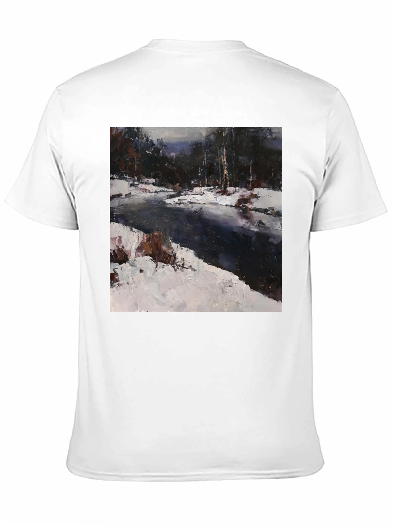 Winter River Painting T-Shirt