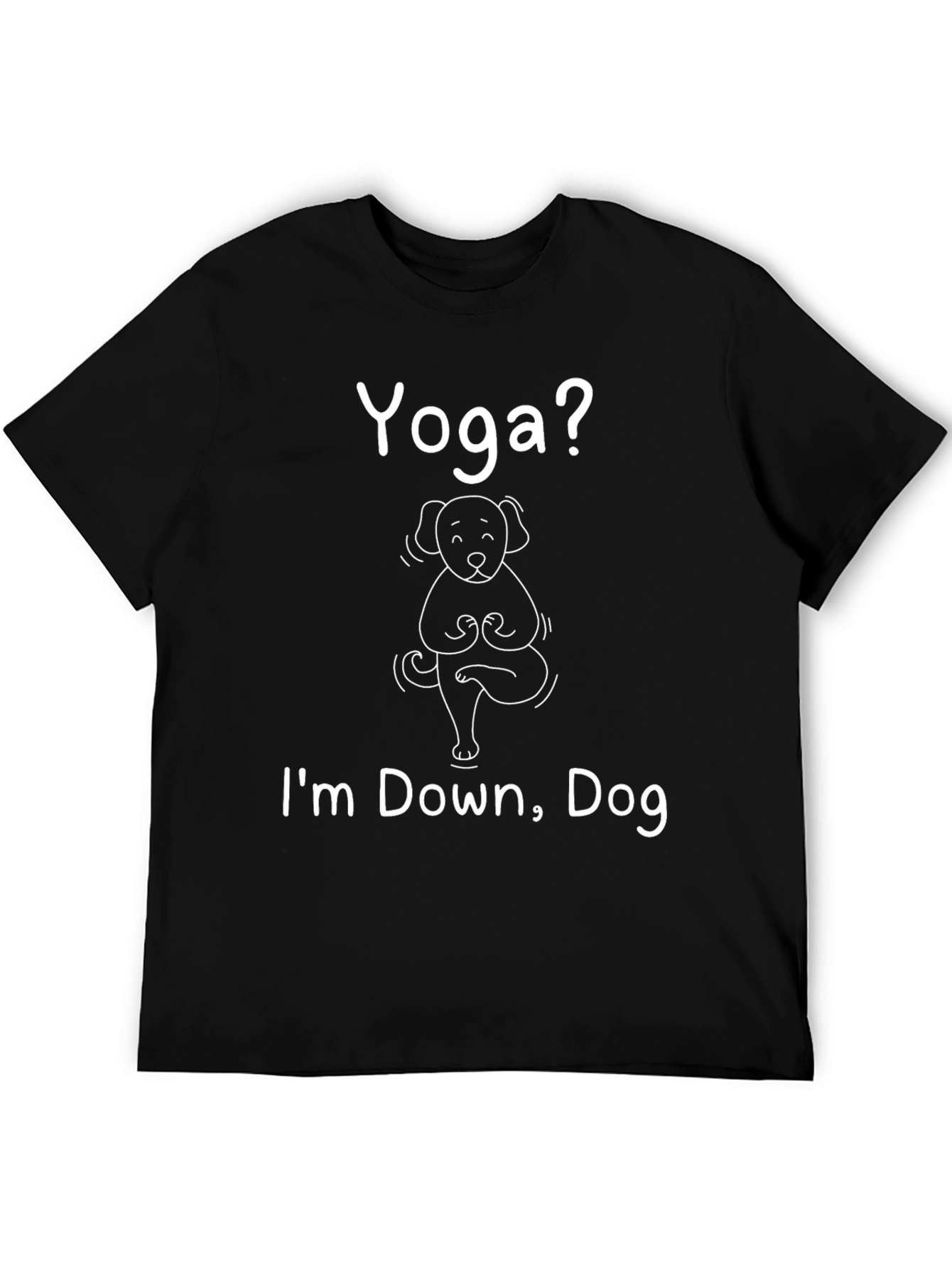 Yoga Dog Tee: Funny Graphic T-Shirt