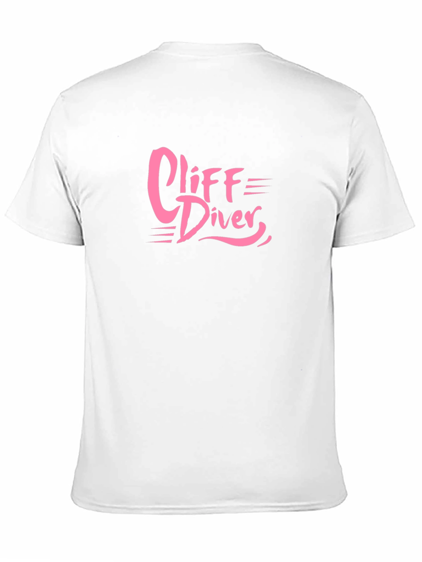 Cliff Diver Graphic Tee - Bold Pink Design