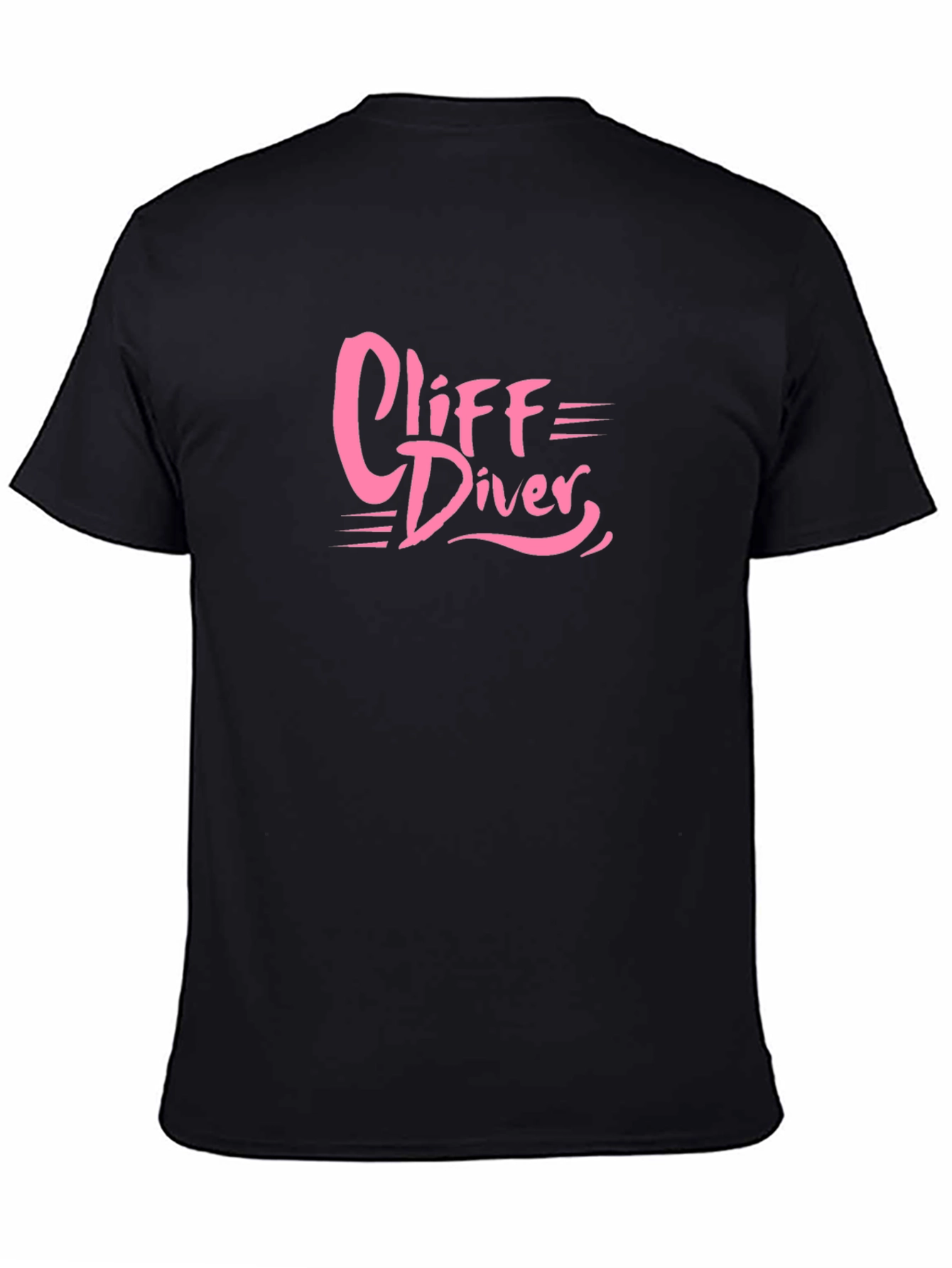 Cliff Diver Graphic Tee - Bold Pink Design